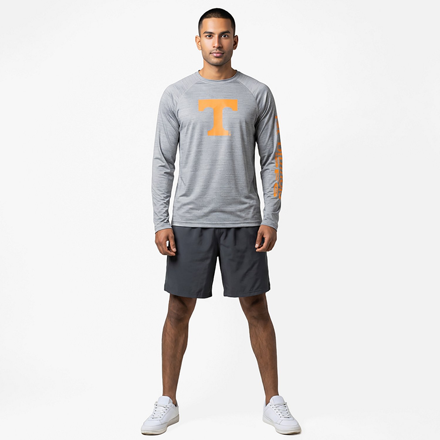Columbia Sportswear Men's University of Tennessee Collegiate PFG Terminal Tackle Heather Long Sleeve Graphic T-shirt - view number 6