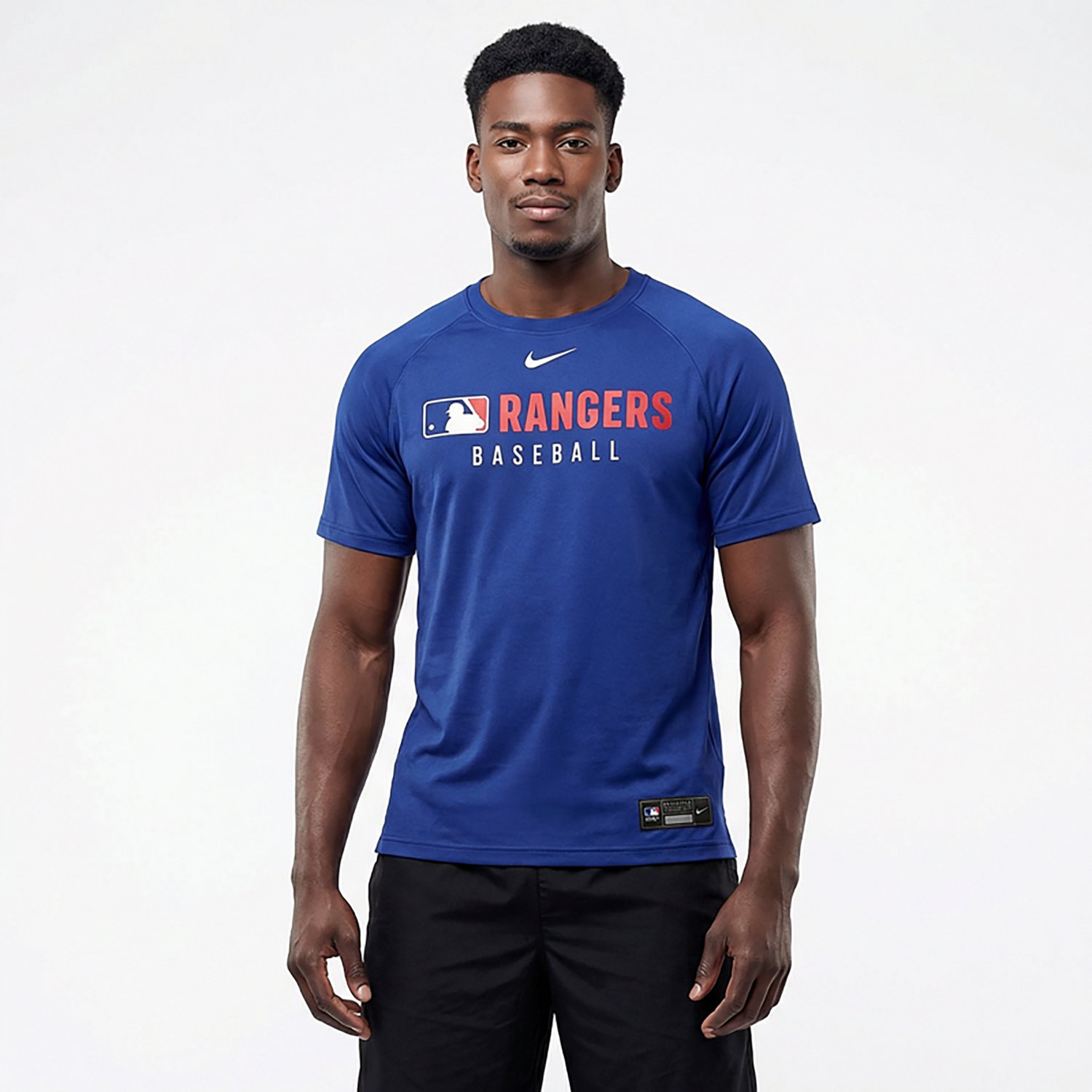 Nike Men's Texas Rangers Authentic Collection Dri-FIT Pre Game Short Sleeve T-shirt - view number 2