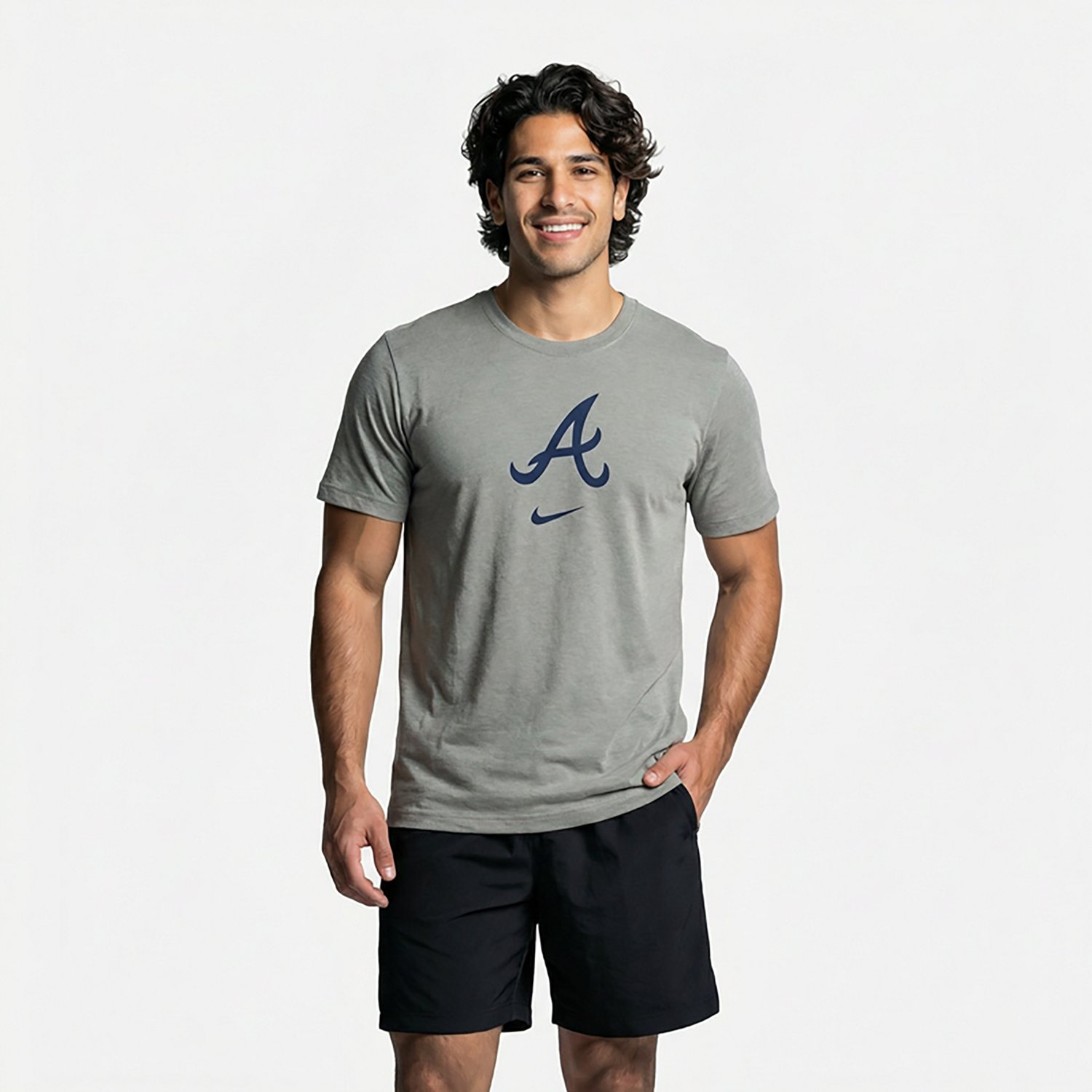 Nike Atlanta Braves Authentic Collection Early Work Tri-Blend Performance T-Shirt - view number 2