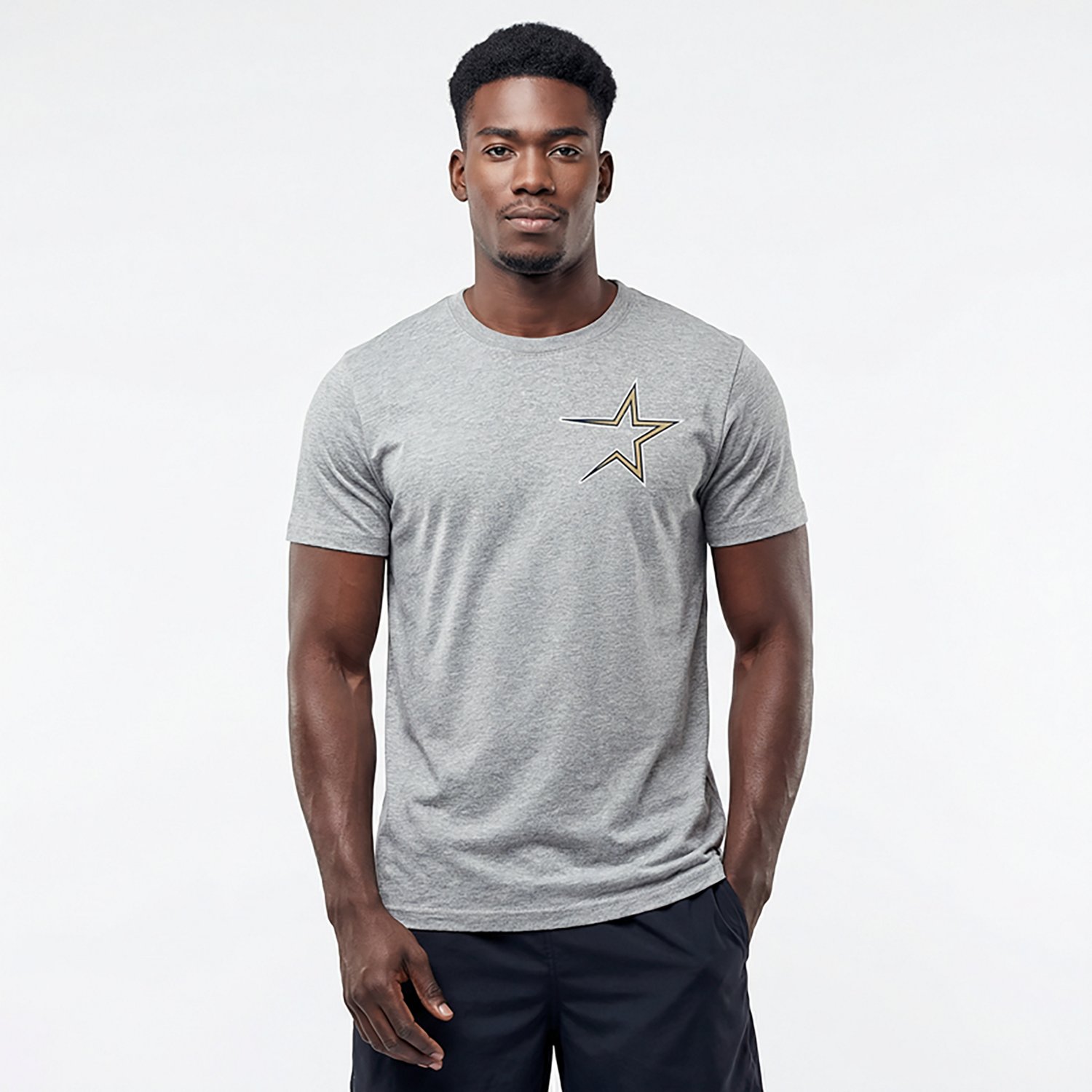 Nike Men's Astros Cooperstown Large Logo 2 Hit T-shirt