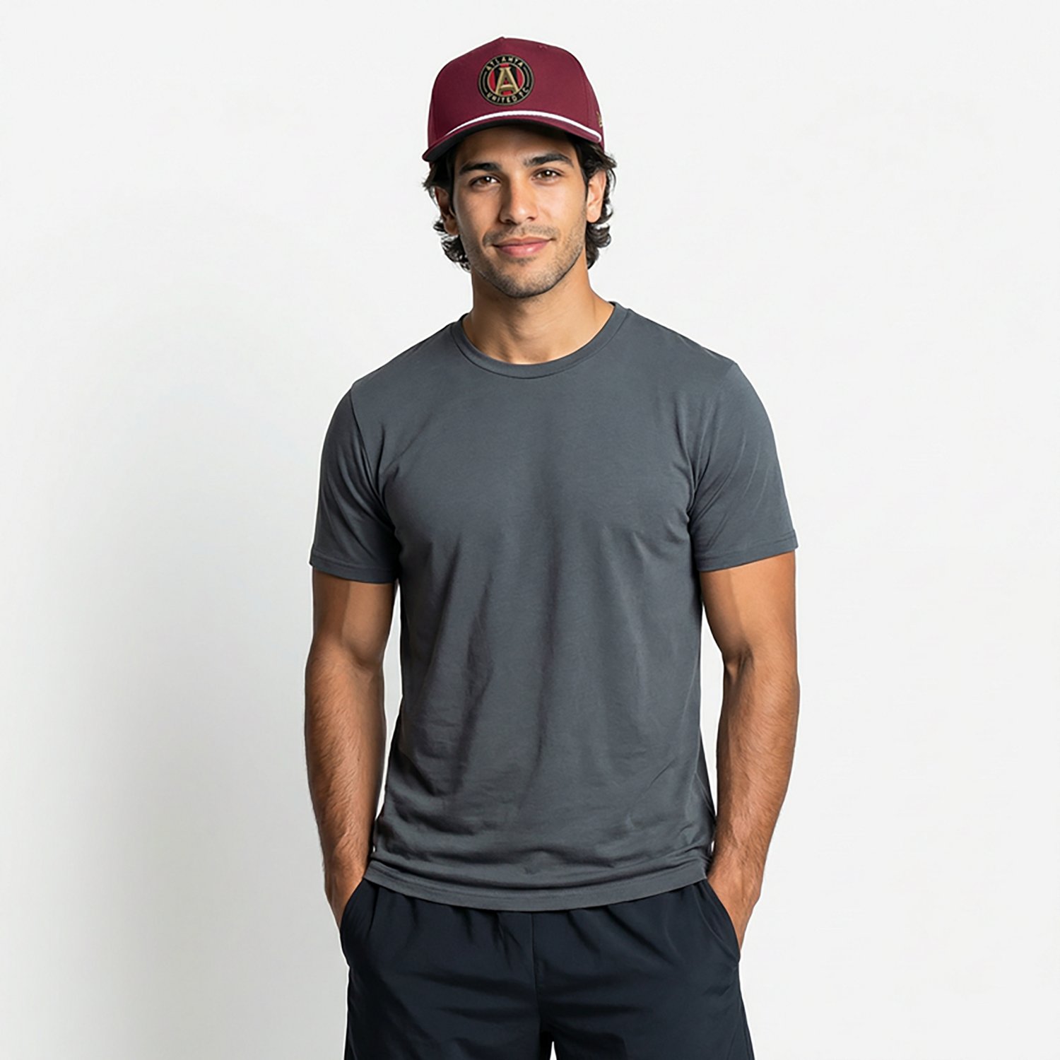 Fanatics Men's Atlanta United FC Route One A-Frame Adjustable Snapback Cap - view number 2