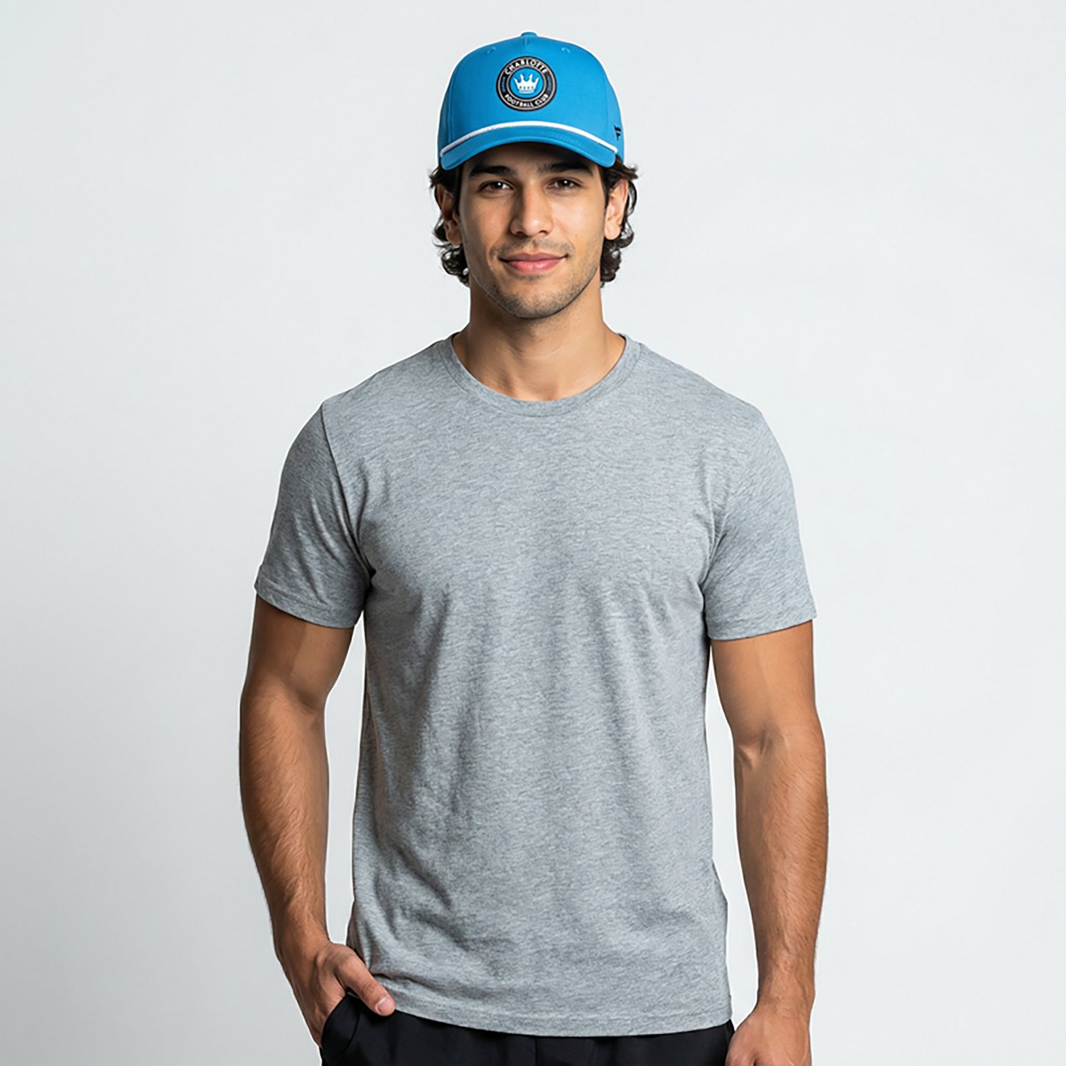 Fanatics Men's Charlotte FC Route One A-Frame Adjustable Snapback Cap - view number 2