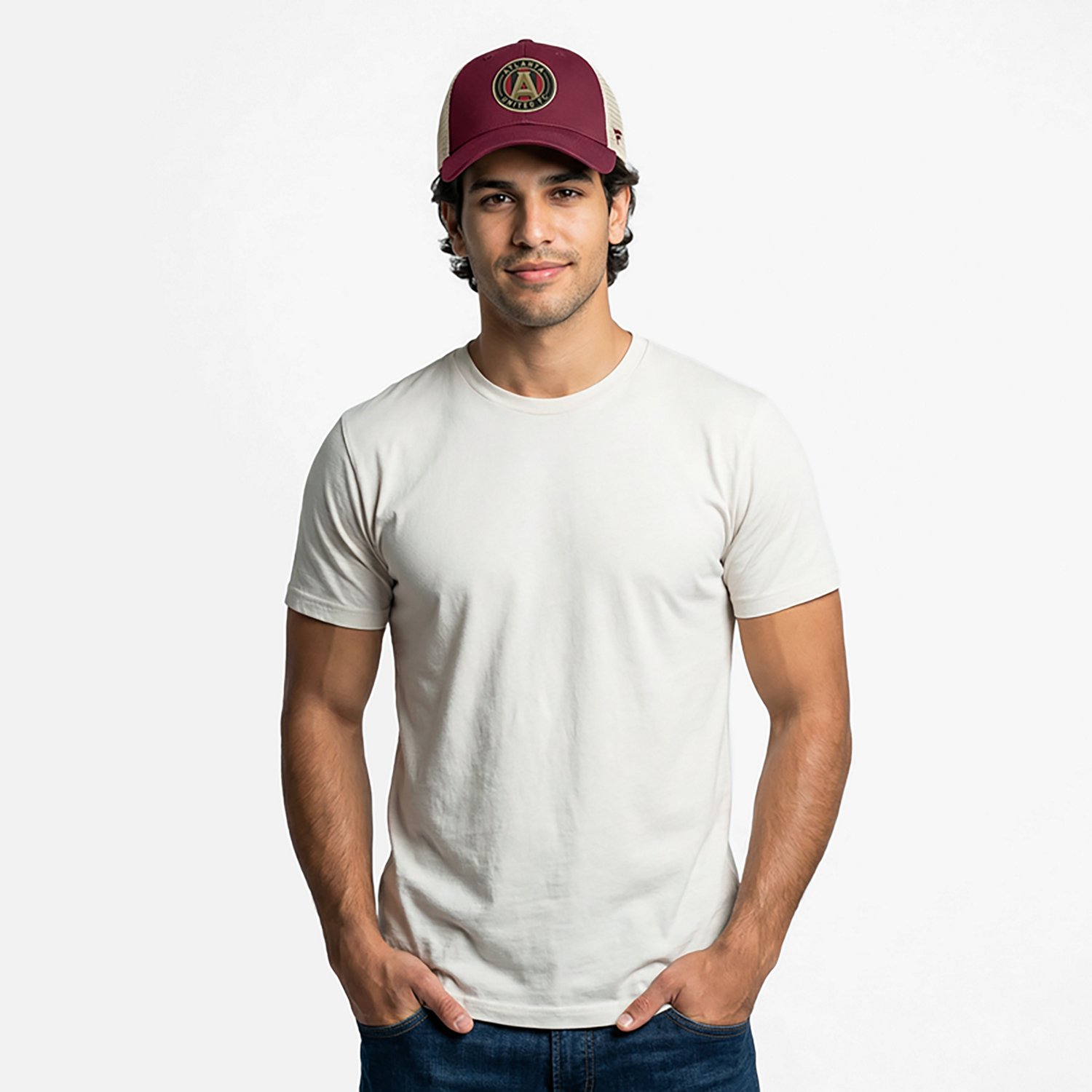 Fanatics Men's Atlanta United FC False Nine Unstructured Adjustable Mesh Snapback Cap - view number 2