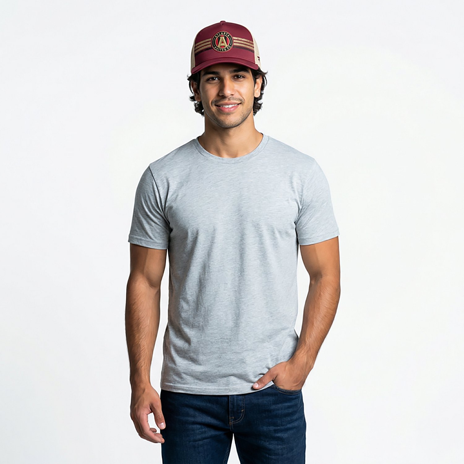 Fanatics Men's Atlanta United FC Journeyman Flat Brim Structured Snapback Cap - view number 2