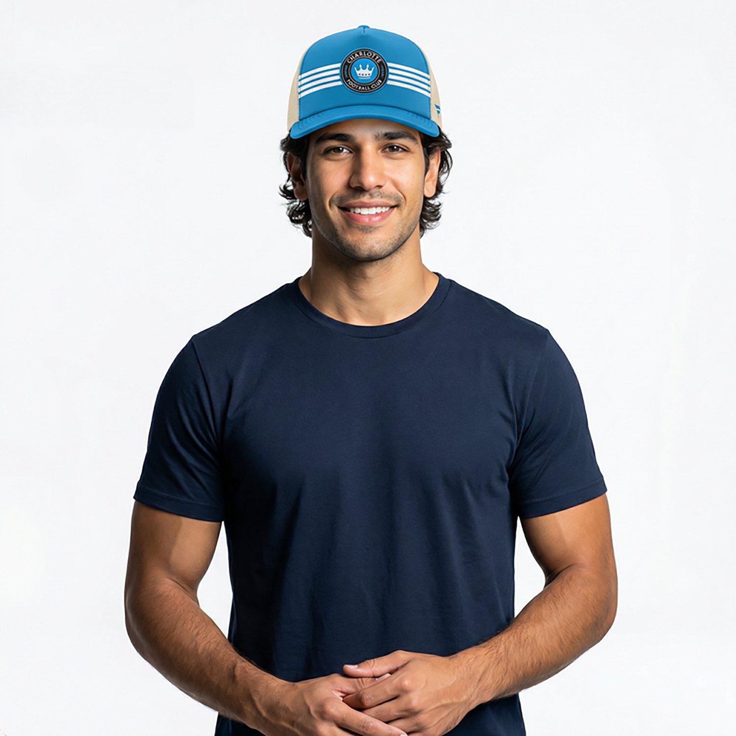 Fanatics Men's Charlotte FC Journeyman Flat Brim Structured Snapback Cap - view number 2