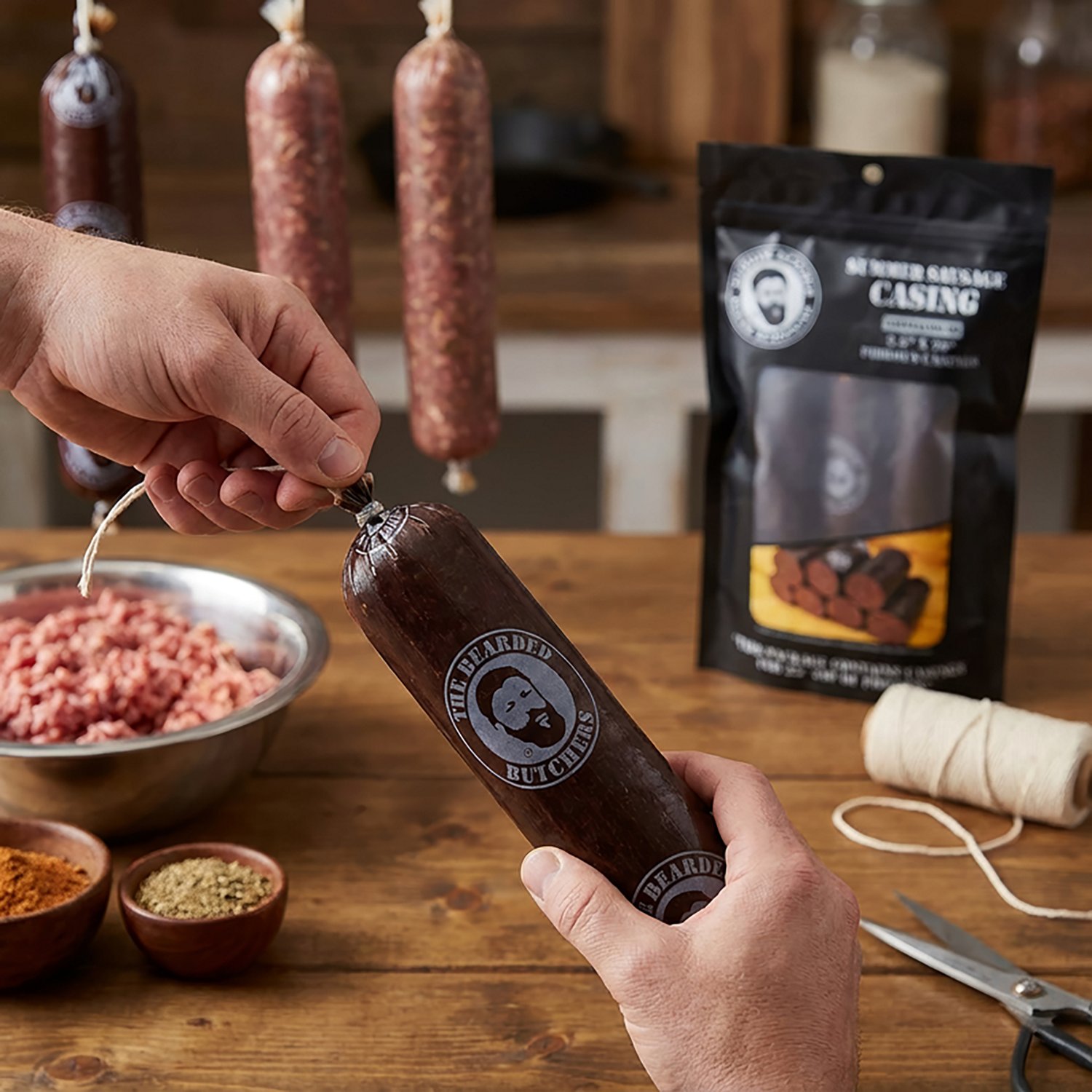 The Bearded Butchers 2.5 in Mahogany Summer Sausage Casings 10-Pack                                                              - view number 6
