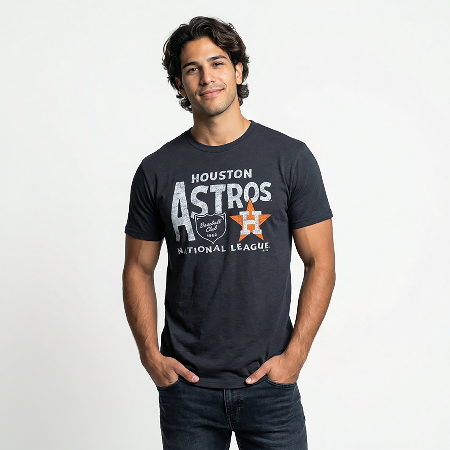 47 Brand Men's Astros Forkball Scrum Short Sleeve T-shirt - view number 2