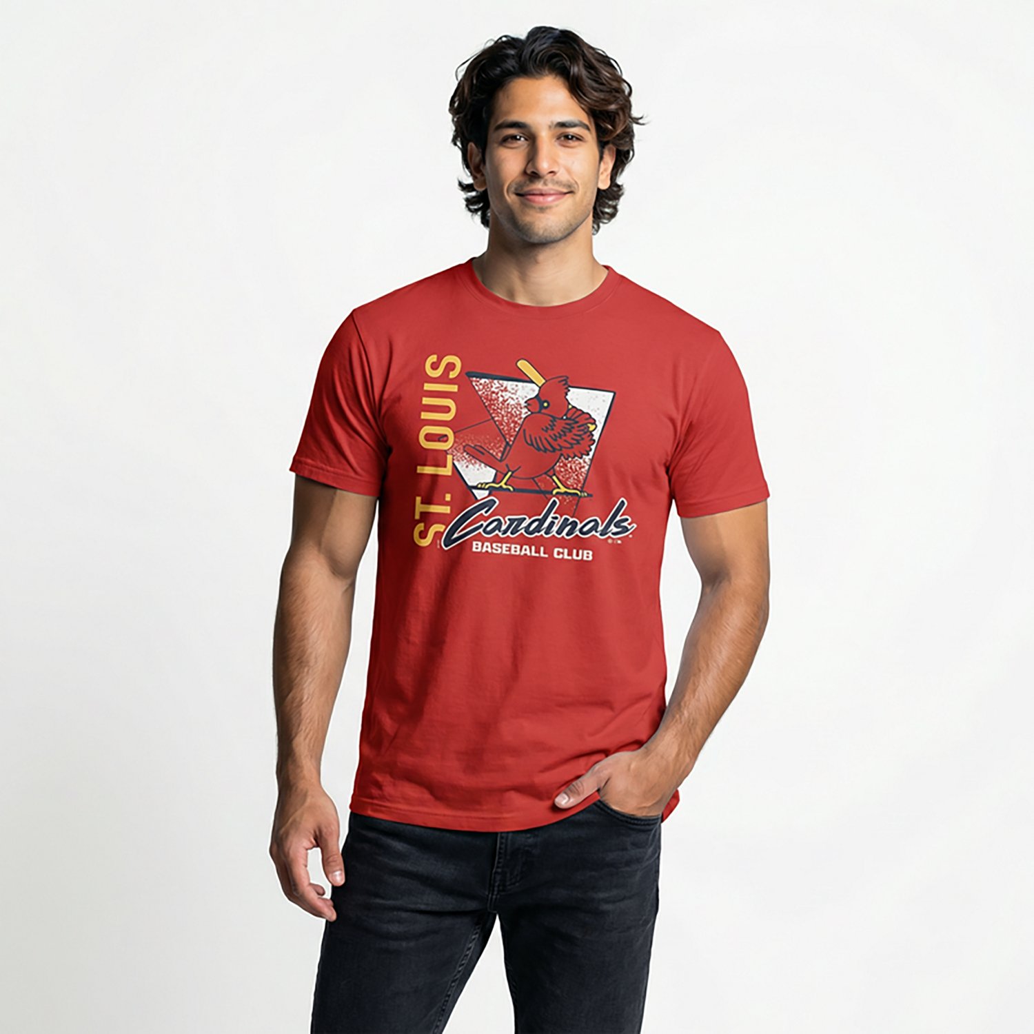 47 Brand Men's Cardinals Side Arm Franklin Short Sleeve T-shirt