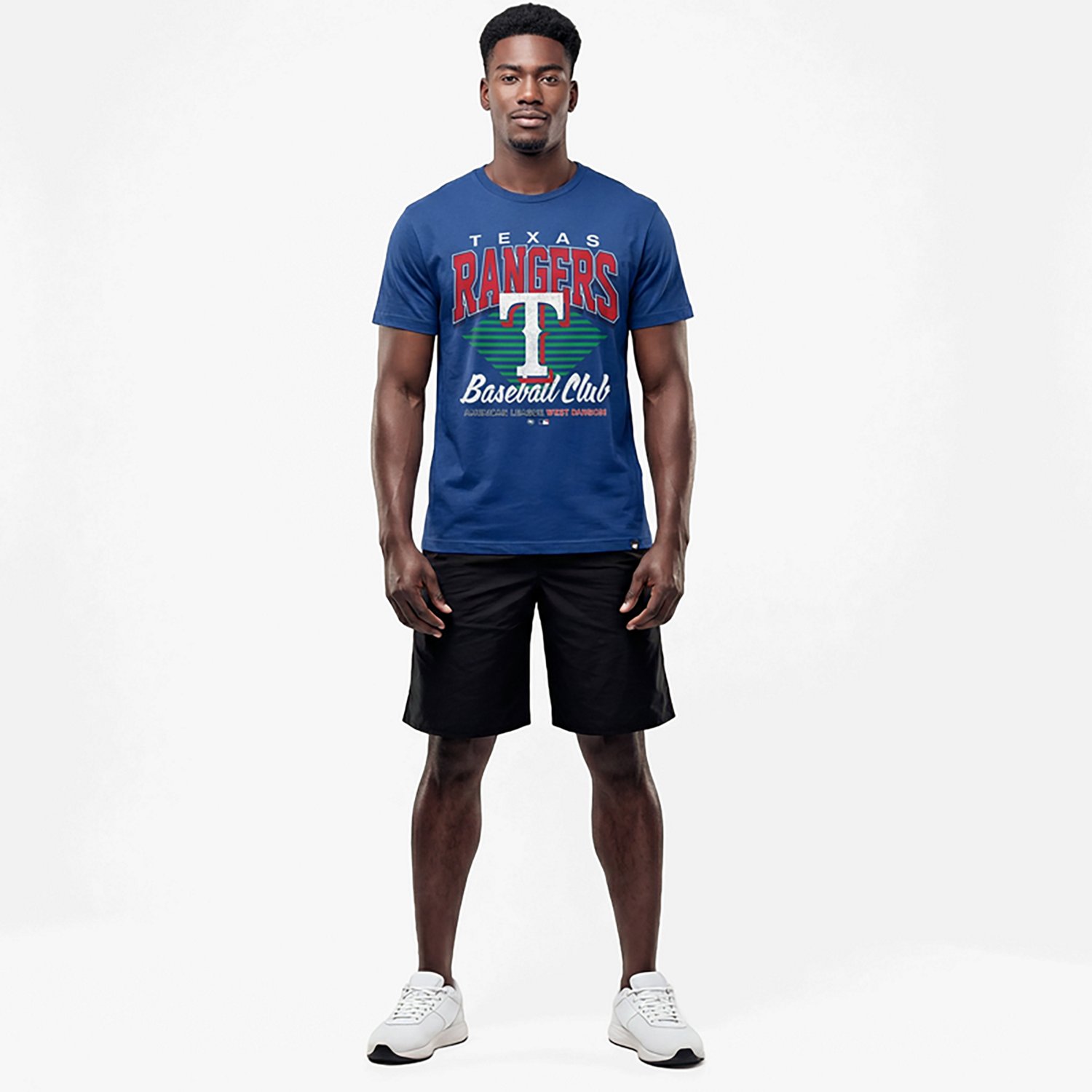'47 Texas Rangers Men's Extended Play Foundation Short Sleeve T-shirt