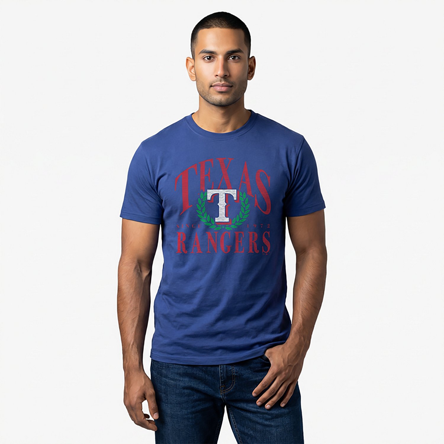 '47 Texas Rangers Men's Pitchout Franklin Short Sleeve T-shirt