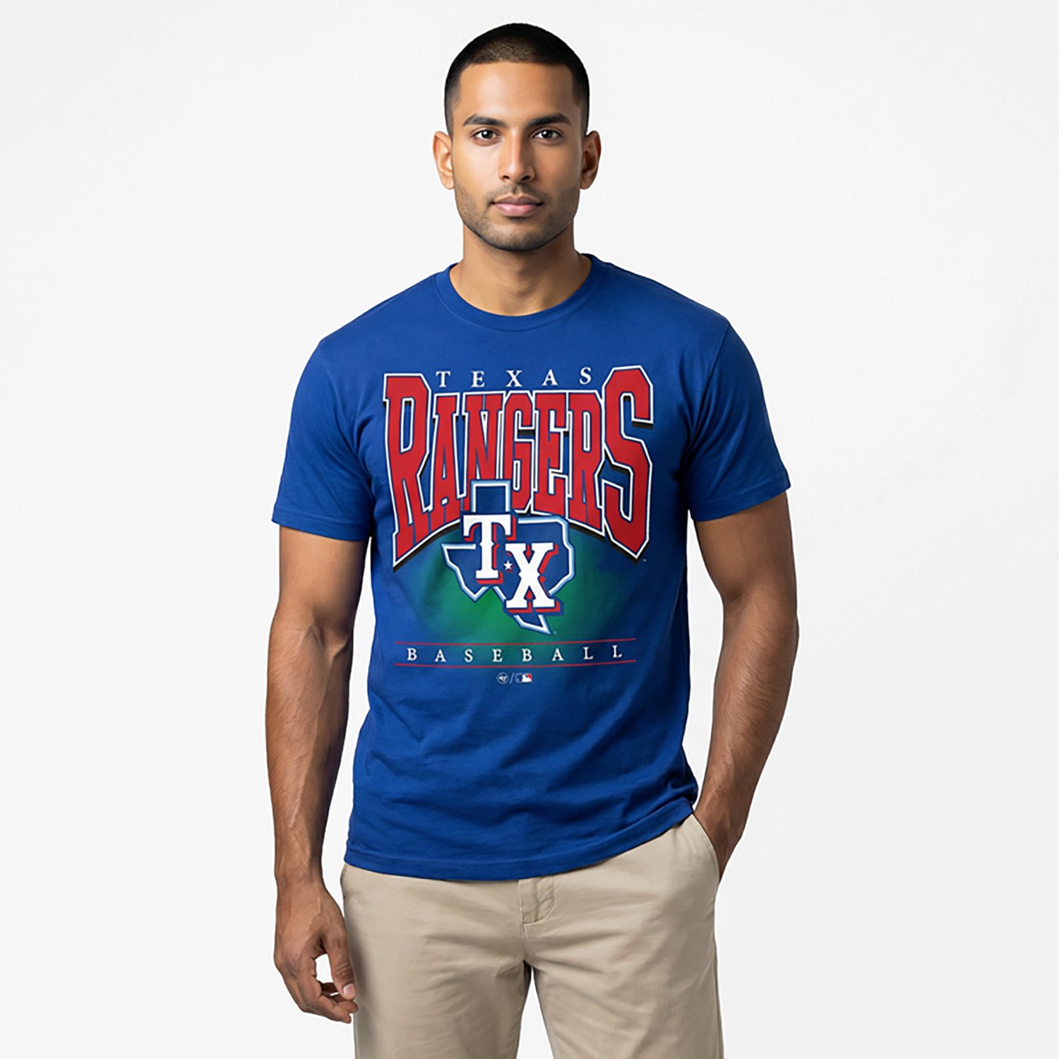 '47 Texas Rangers Men's Hot Corner Foundation Short Sleeve T-shirt - view number 2