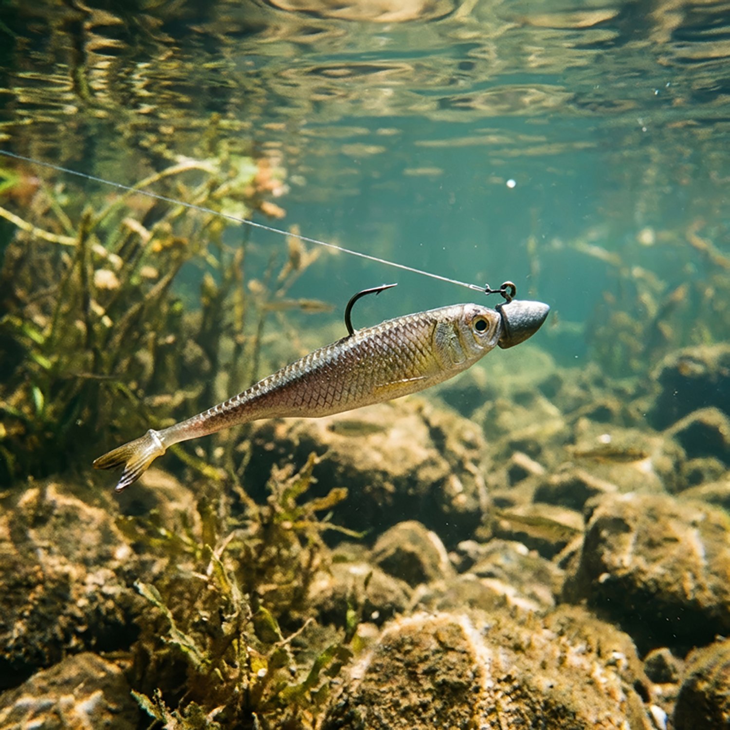 6th Sense Strobe Minnow Unrigged Plastic Swim Bait 5-Pack - view number 8