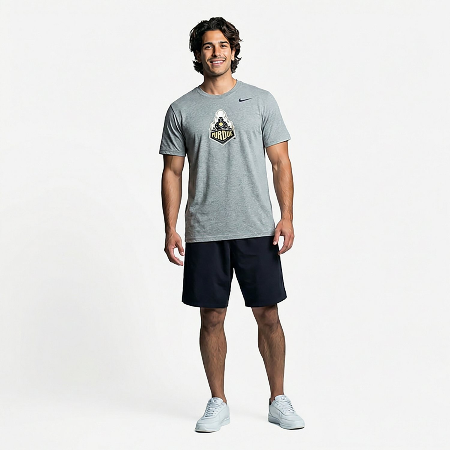 Nike Men's Purdue Secondary Logo Core T-shirt - view number 2