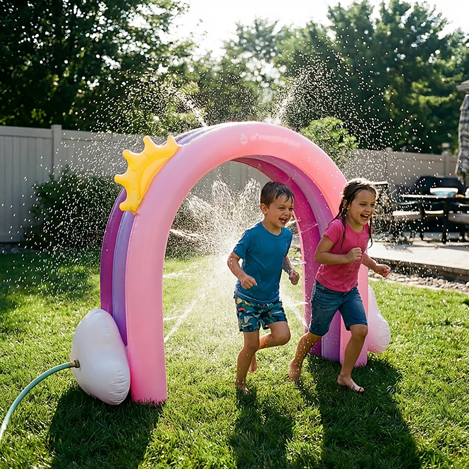 O'Rageous Kids' Rainbow Arch Inflatable Sprinkler - view number 4