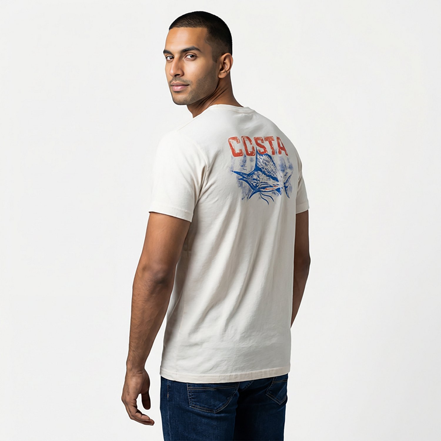 Costa Del Mar Men's Americana Sail Short Sleeve T-shirt
