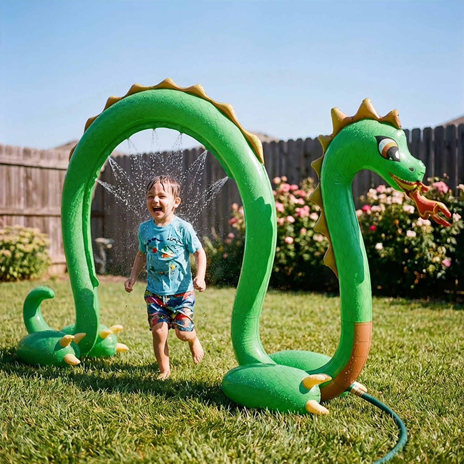 O'Rageous Kids' Inflatable Dragon Arch Sprinkler - view number 4