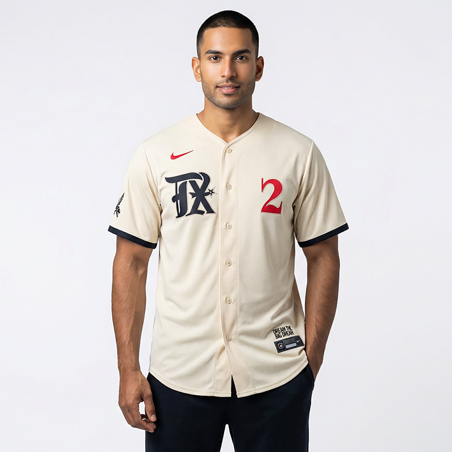 Nike Men's Rangers Semien City Connect Limited N&N Jersey - view number 2