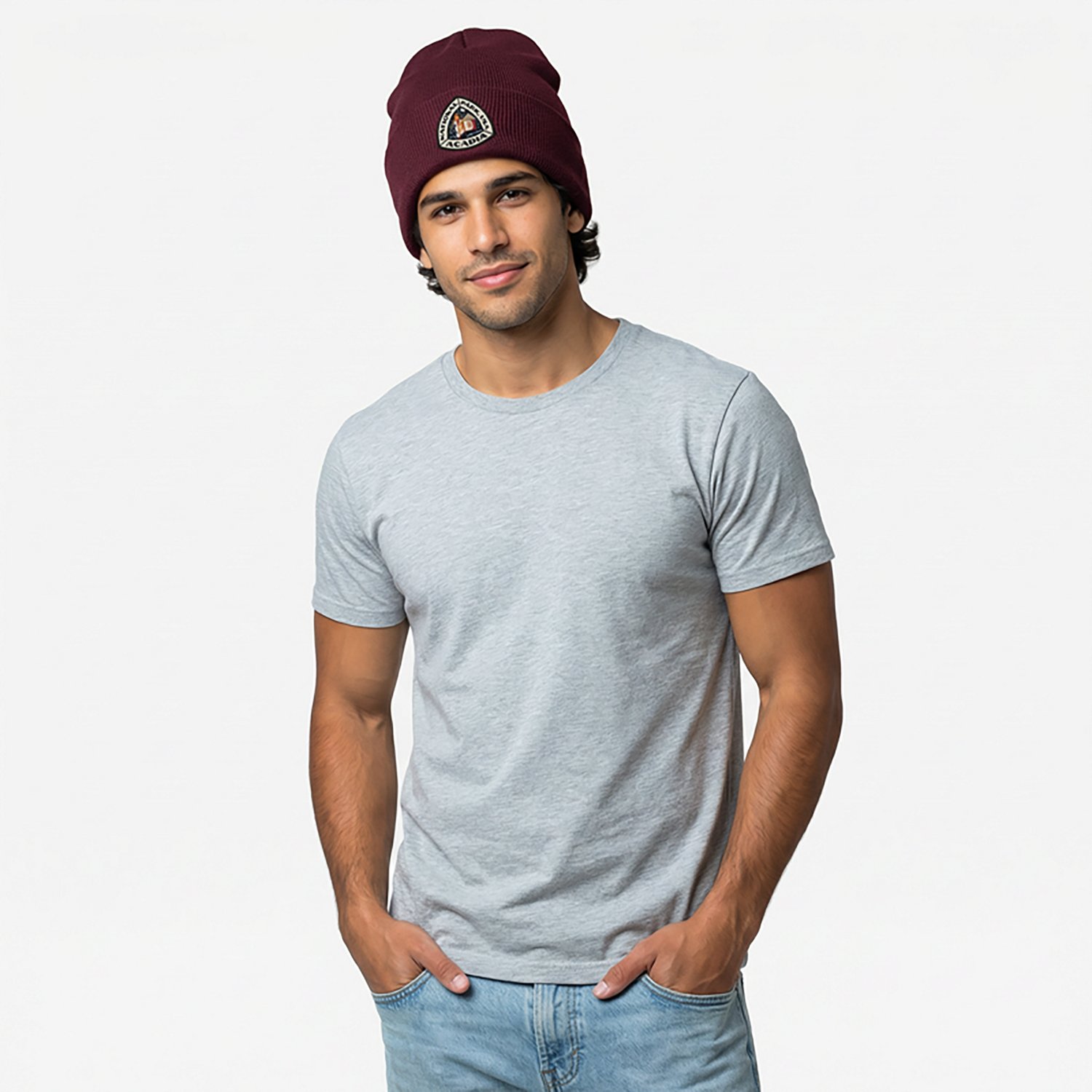 Carhartt Men's Knit Cuffed Acadia National Park Patch Beanie