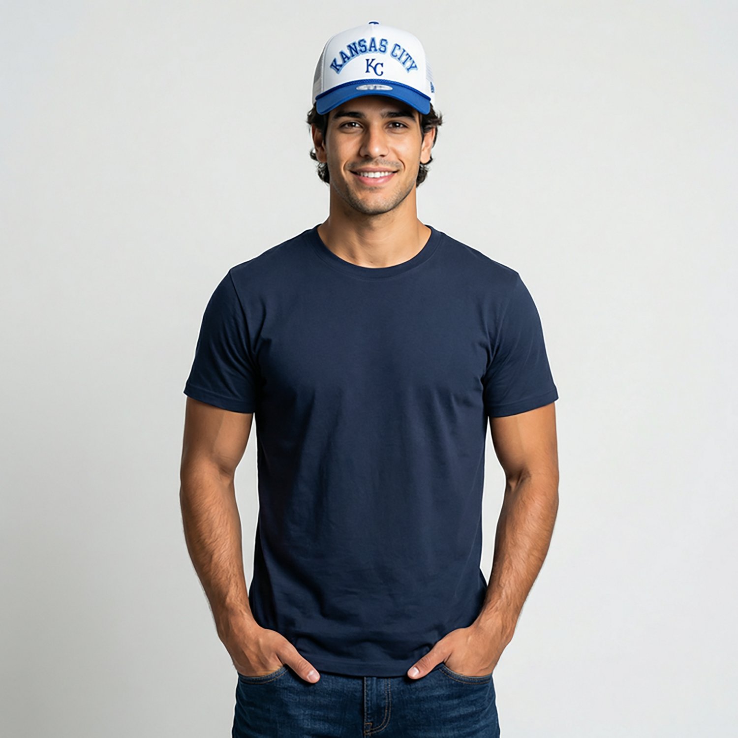 New Era Men's Kansas City Royals Chrome Arch 9FORTY Cap  - view number 2