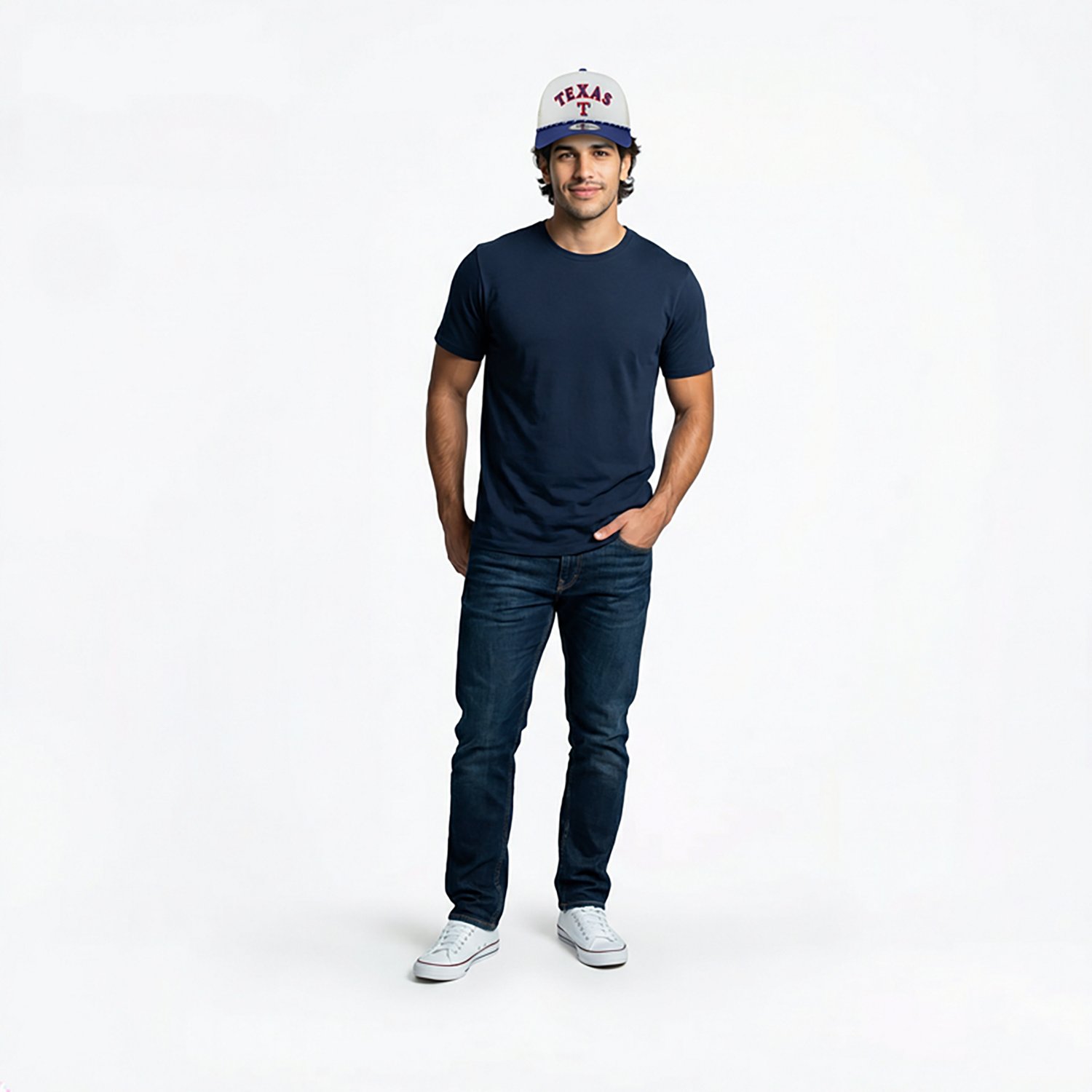 New Era Men's Texas Rangers Chrome Arch 9FORTY Cap