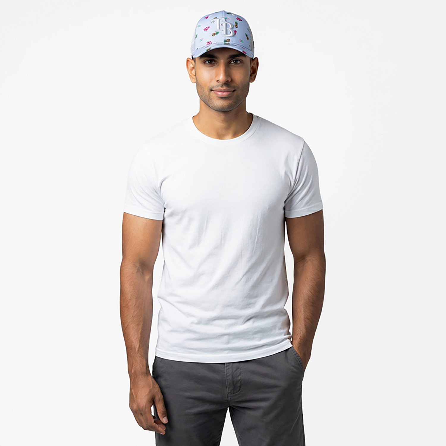 New Era Men's Tampa Bay Rays Pineapple Pattern 9SEVENTY Cap