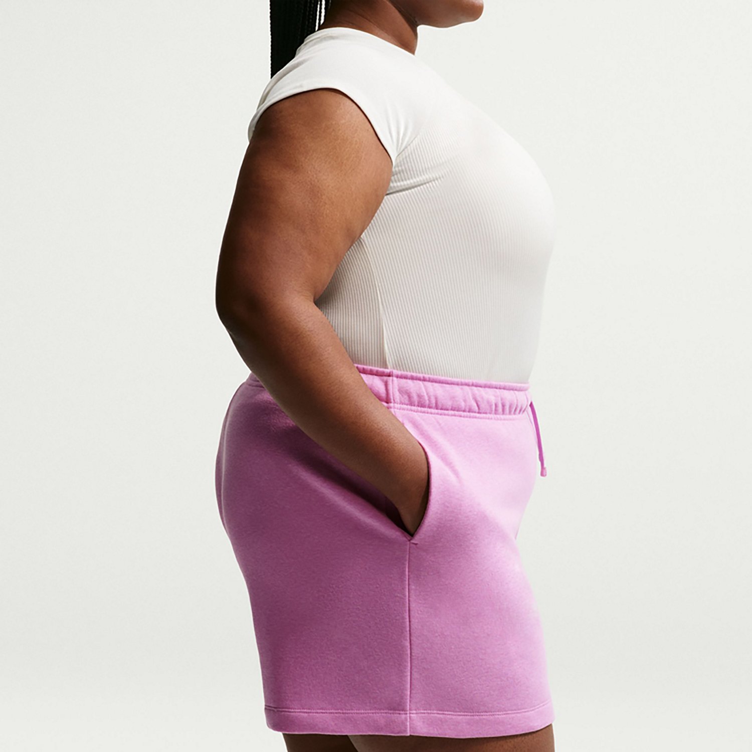 Nike Women's Club Fleece Plus Size Shorts - view number 3