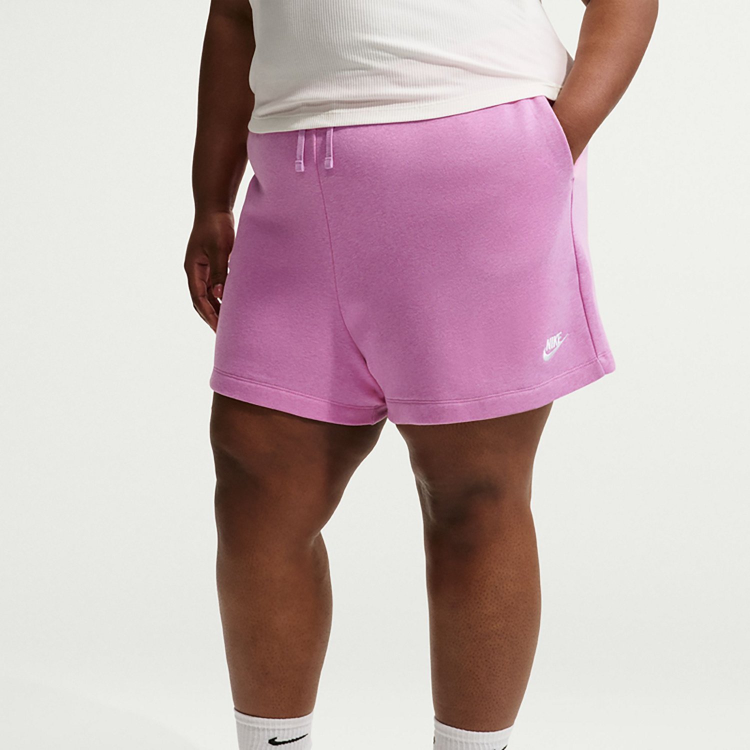 Nike Women's Club Fleece Plus Size Shorts - view number 4