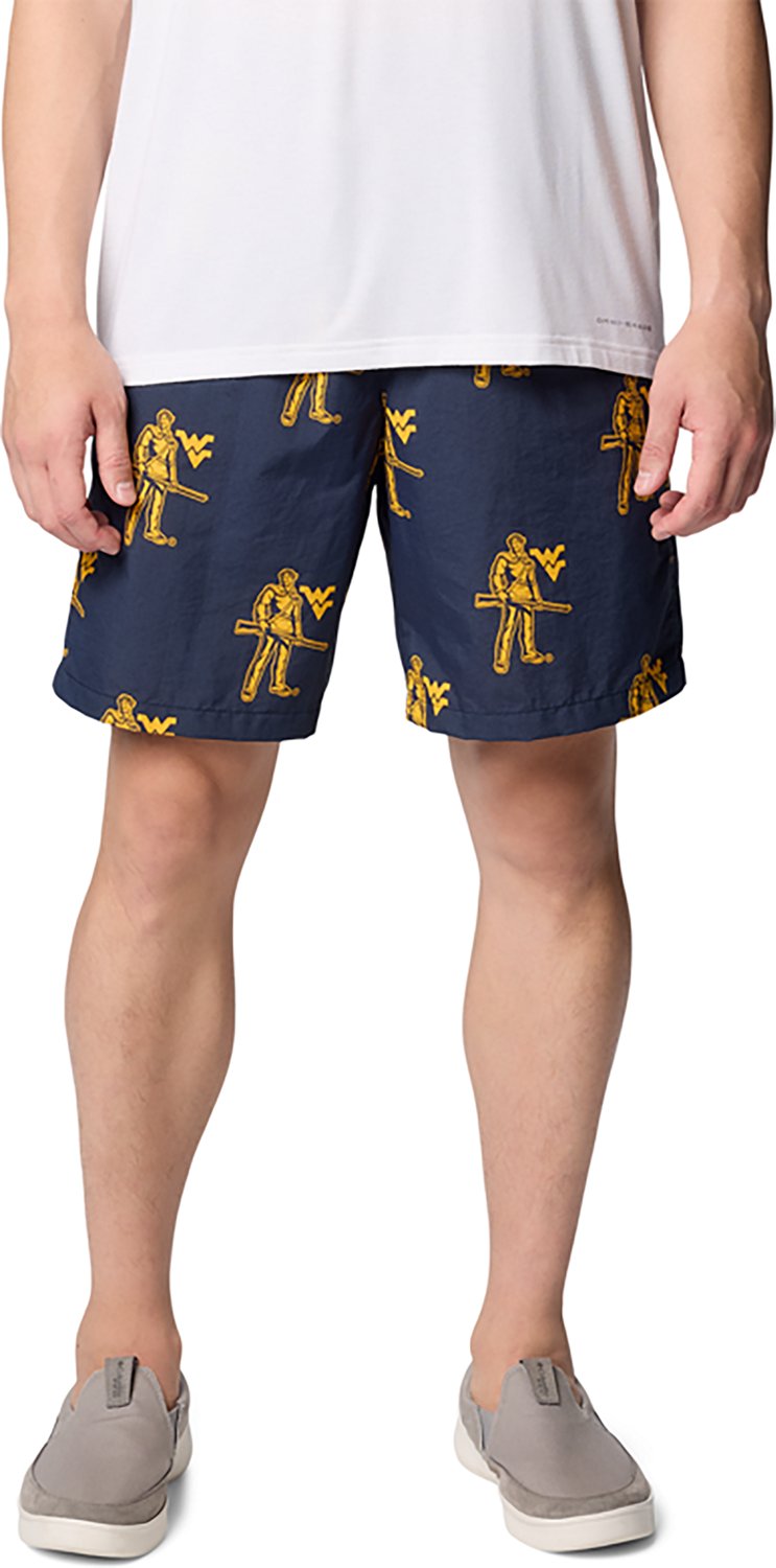 Columbia Sportswear Men's West Virginia University Backcast III Printed Shorts 6 in