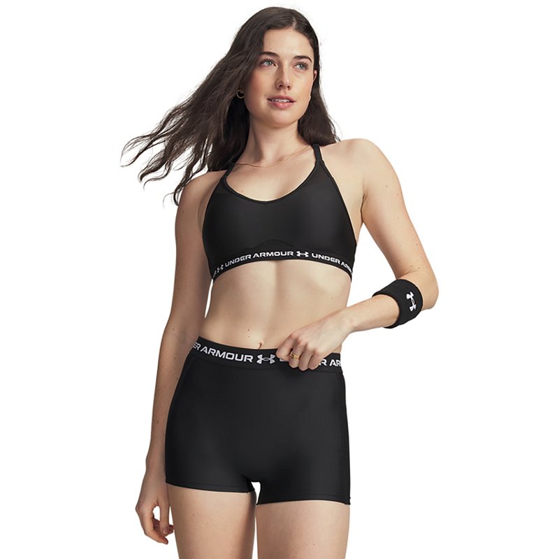 Under Armour Crossback Low Sports Bra - Ultimate Black/White