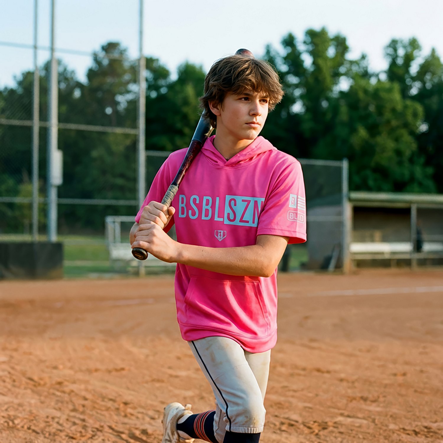 Baseball Lifestyle 101 Youth BSBL-SZN Short Sleeve Hoodie                                                                        - view number 4