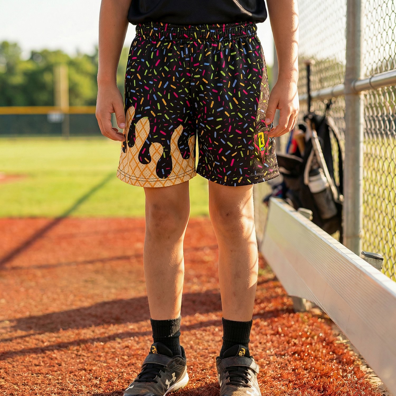 Baseball Lifestyle 101 Youth Ice Cream Shorts 5