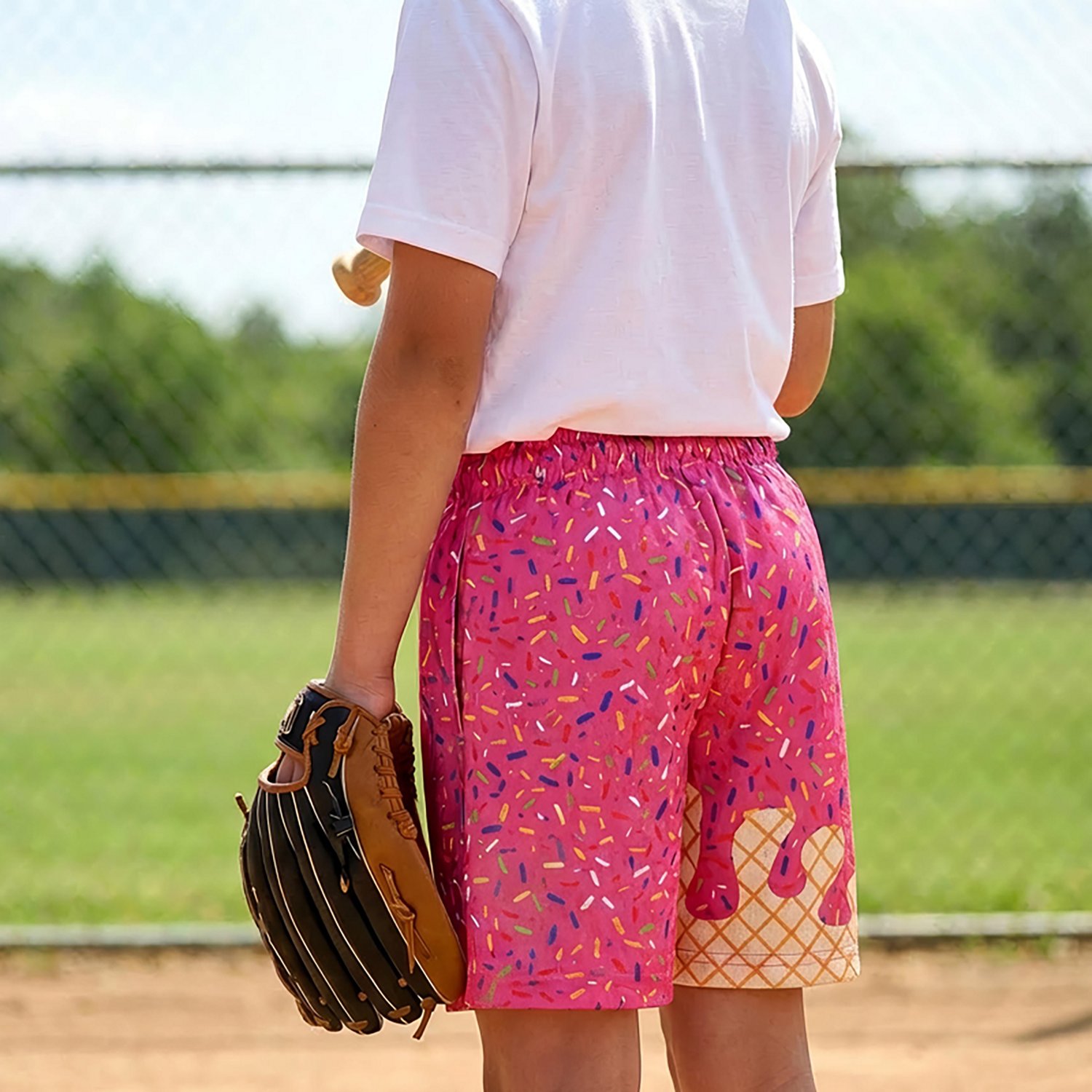 Baseball Lifestyle 101 Youth Ice Cream Shorts 5 in                                                                               - view number 4