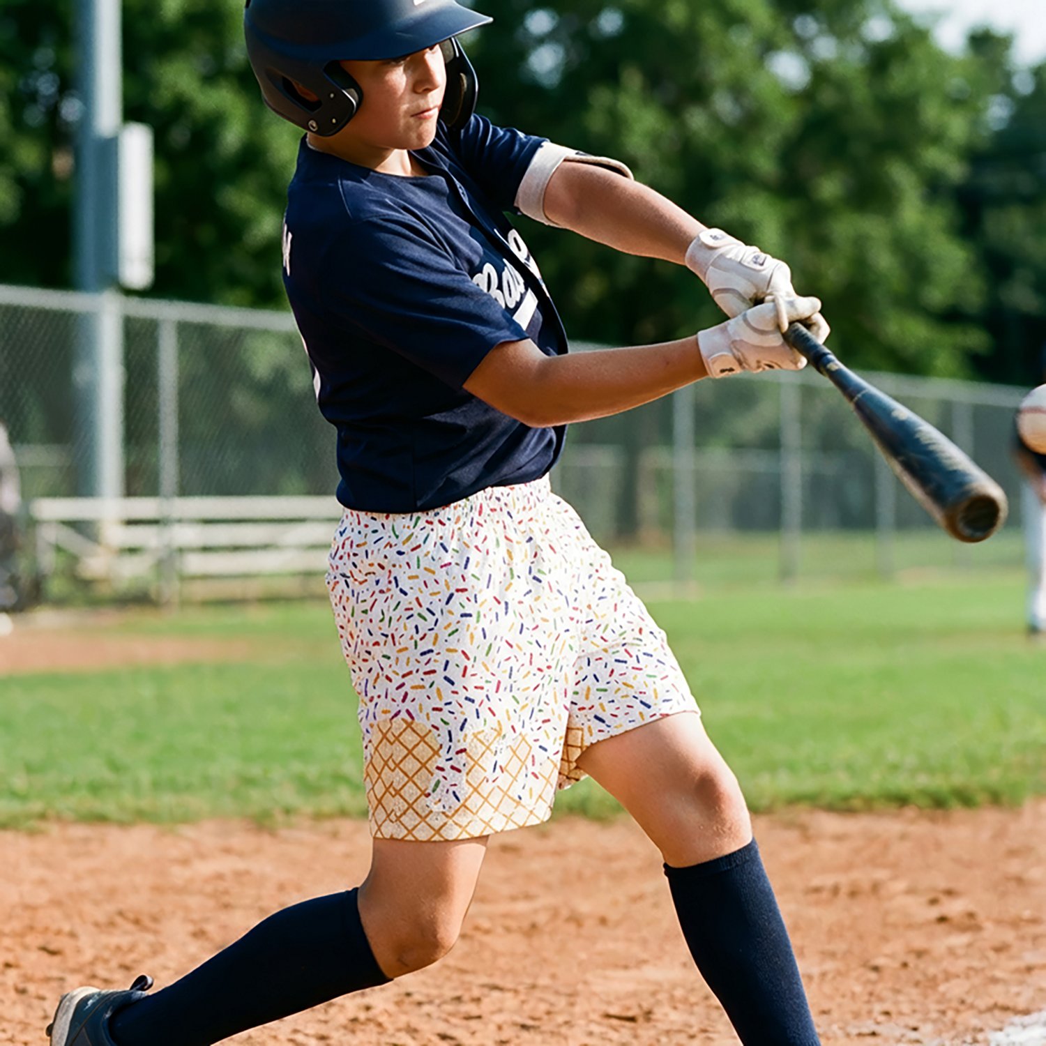 Baseball Lifestyle 101 Youth Ice Cream Shorts 5 in                                                                               - view number 2