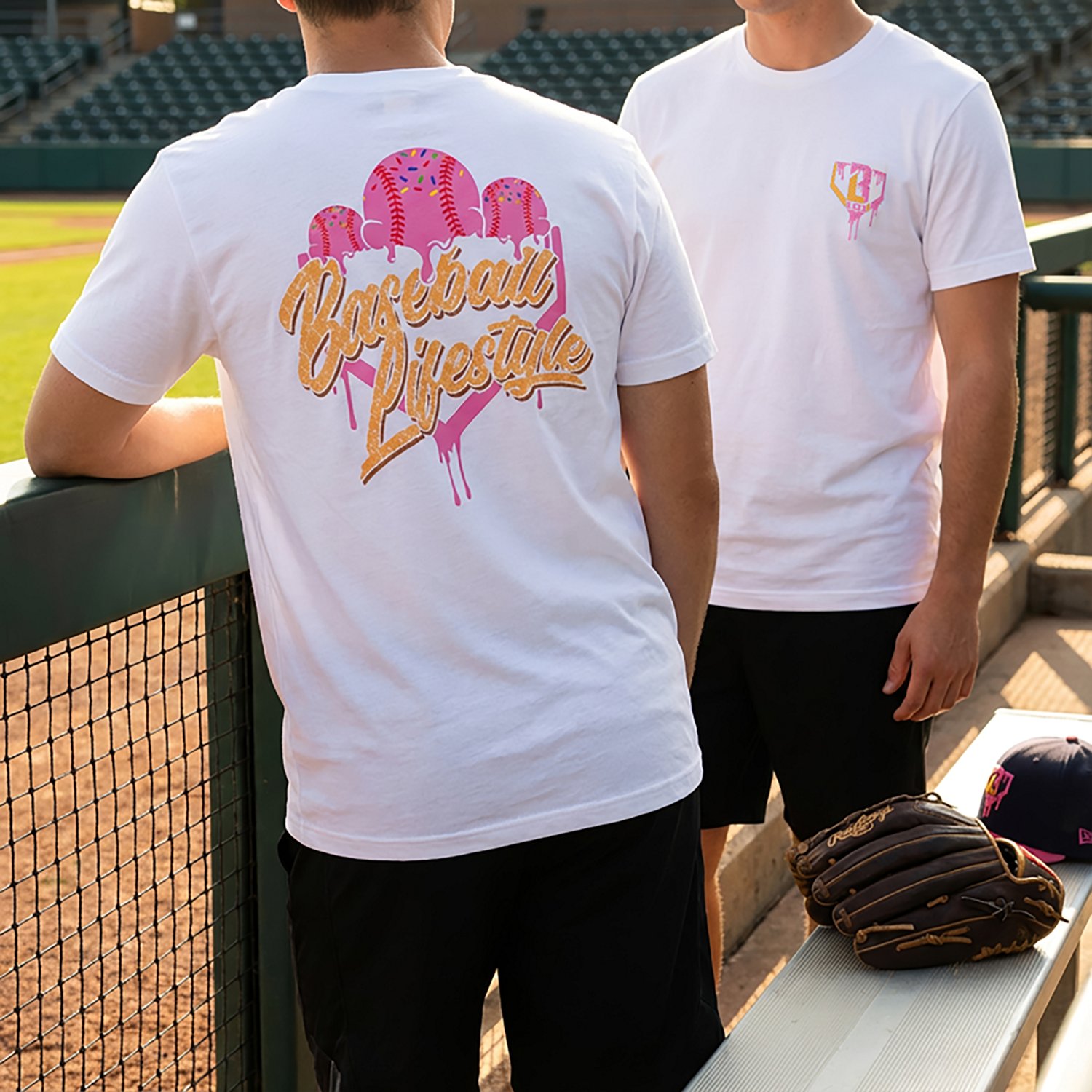 Baseball Lifestyle 101 Adult Ice Cream Graphic T-shirt                                                                           - view number 5