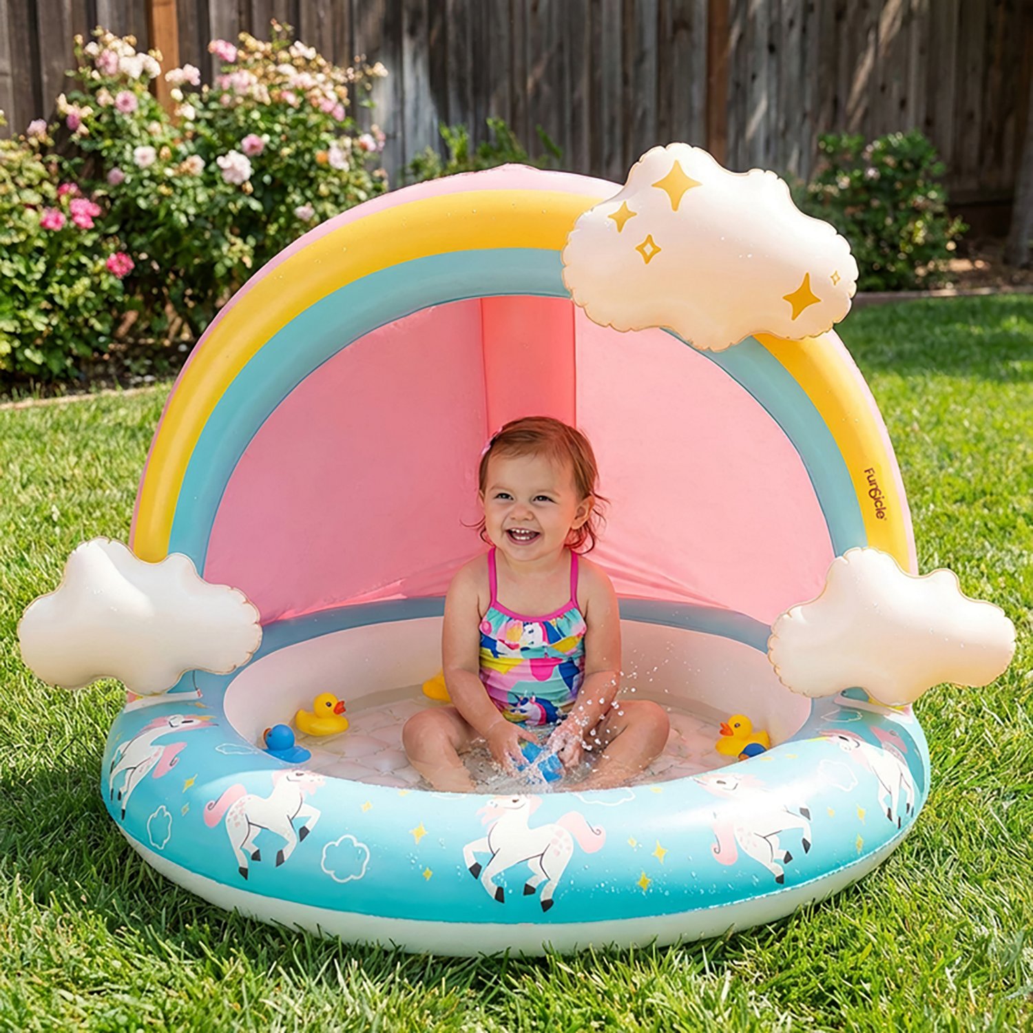 Funsicle Rainbow Magic Shaded Kids' Pool