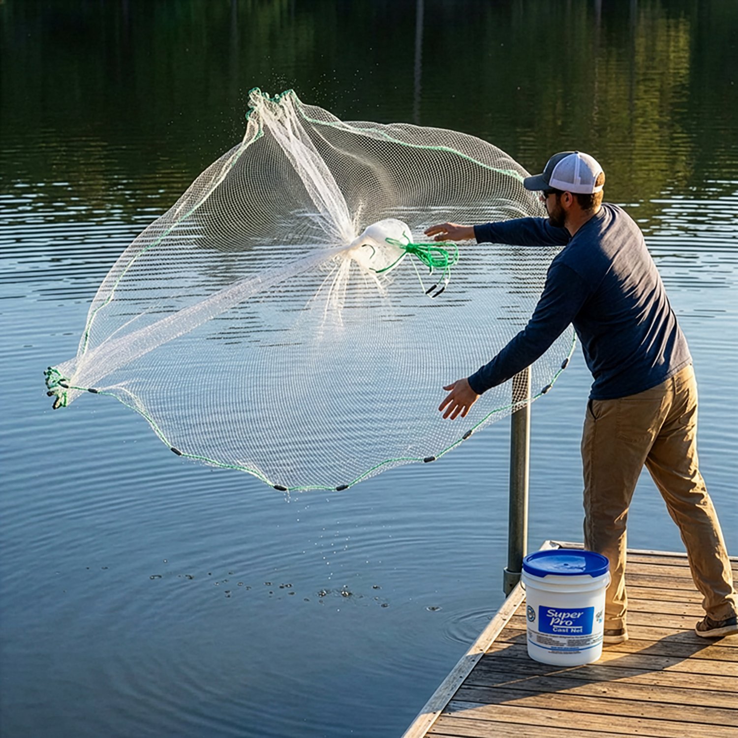 Betts Super Pro 8 ft 1/4 in Mesh Cast Net - view number 3