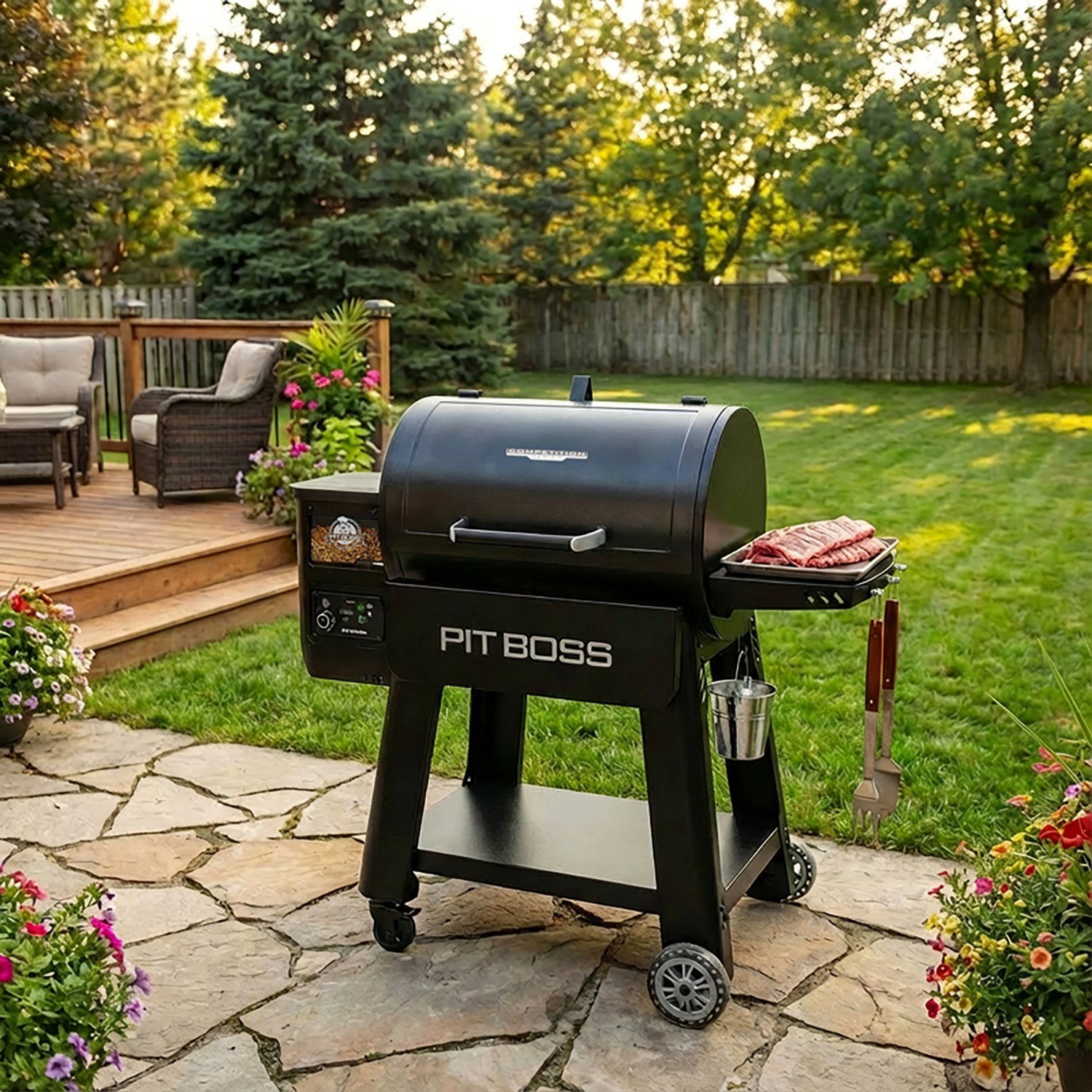 Pit Boss 1250 Pellet Grill Competition Series Roll Top - view number 7