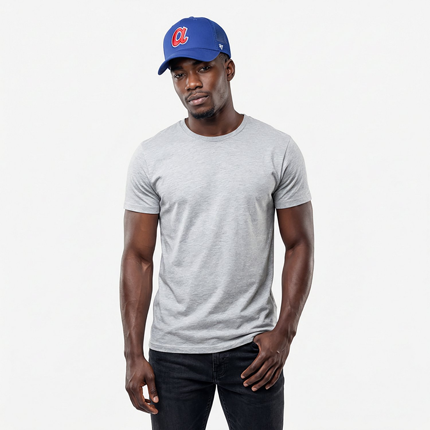 47B Men's Braves Coop Ballpark Mesh 47 MVP DT Cap - view number 2