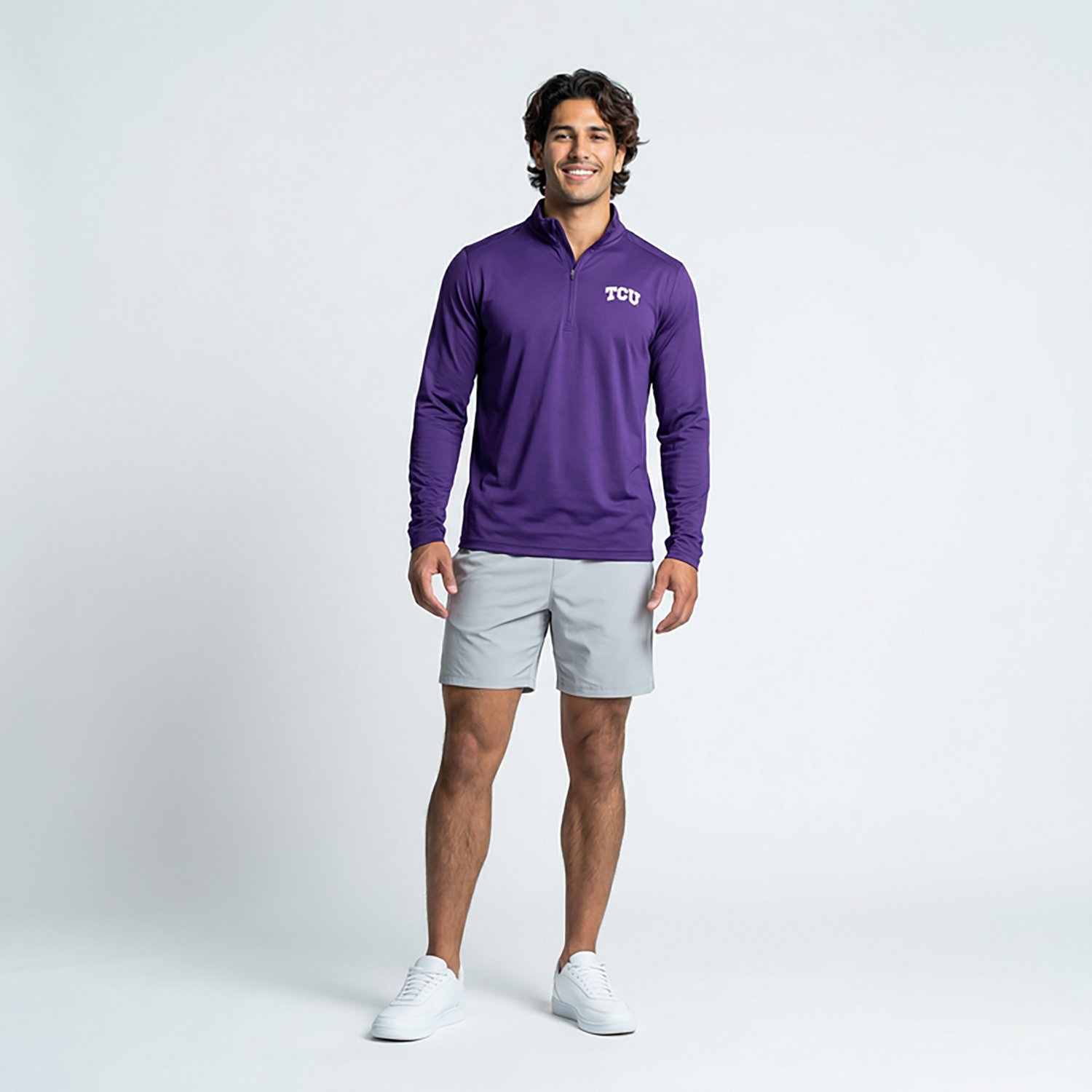 Antigua Men's Texas Christian Horned Frogs Tribute Quarter Zip Pullover