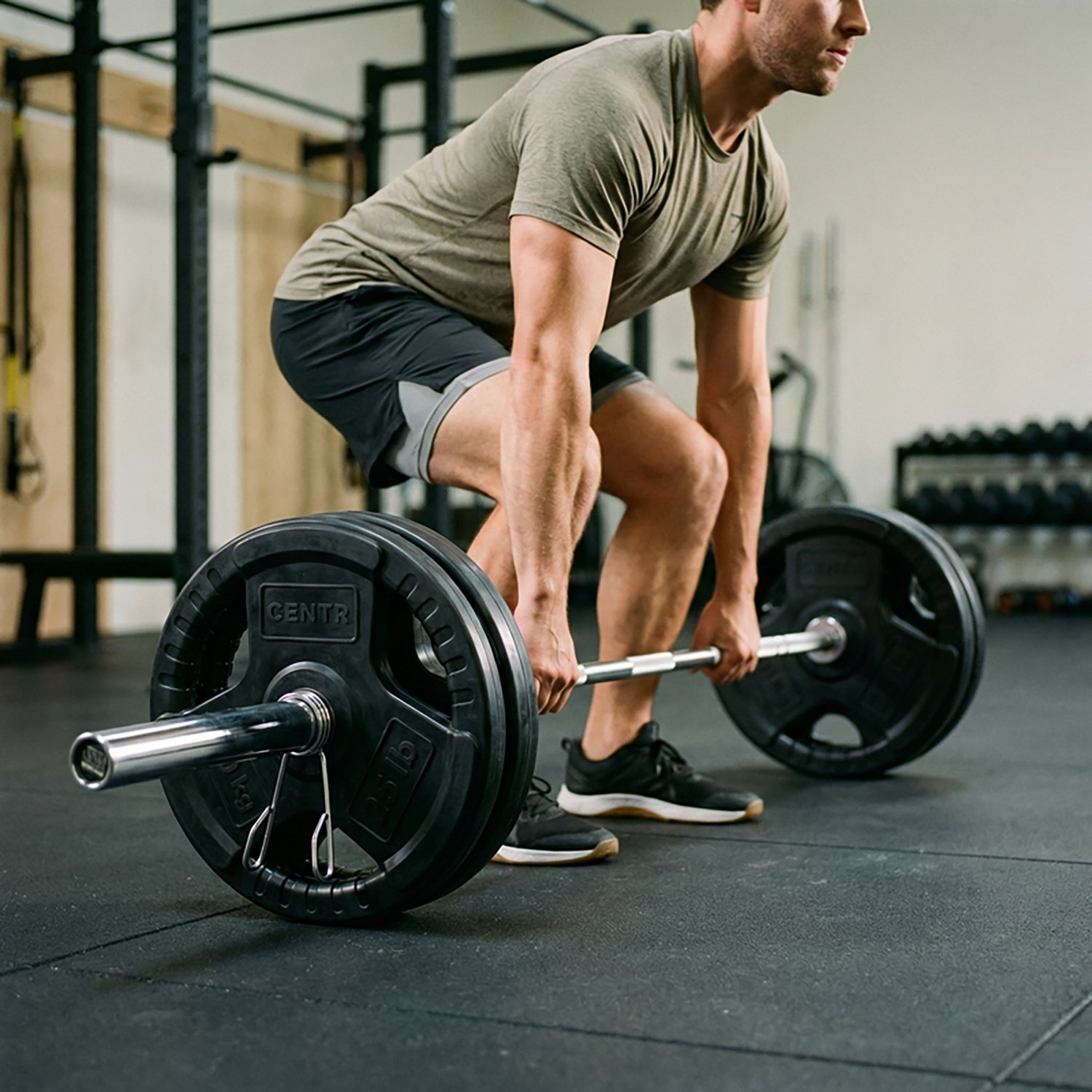 CENTR 300 lb Olympic Barbell Weight Set - view number 8