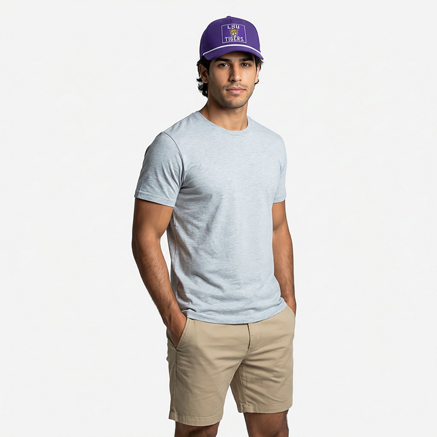 Nike Adults' LSU Rise Academic Patch Rope Structured Adjustable Cap - view number 2