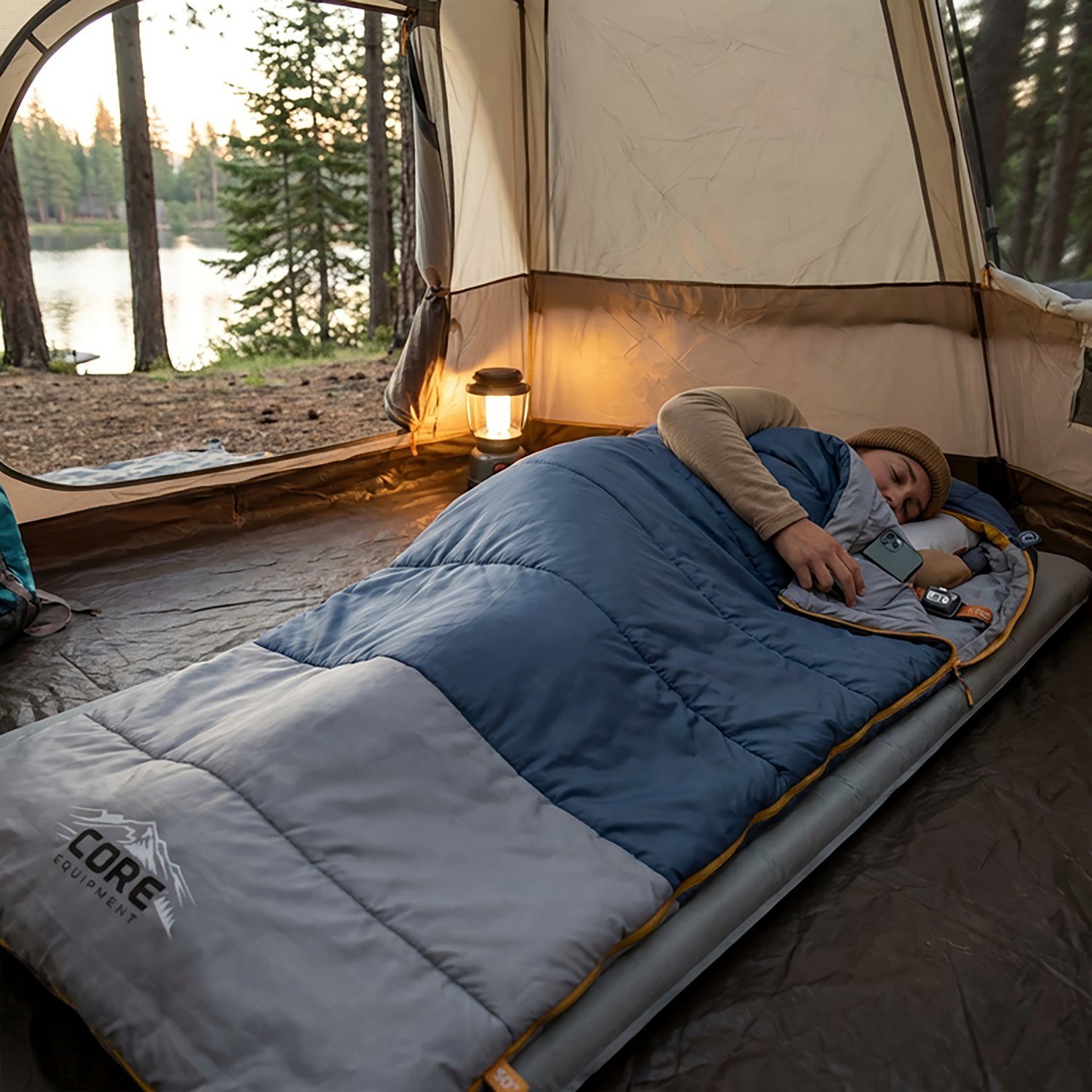 CORE Equipment 50F Rectangle Sleeping Bag - view number 8