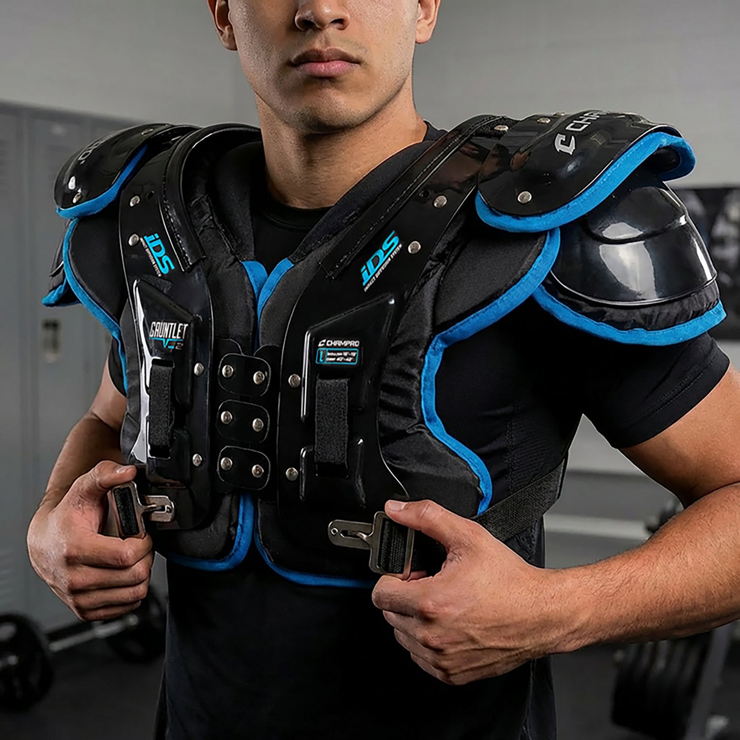 Champro Adults' Gauntlet 2 Football Shoulder Pads                                                                                - view number 6