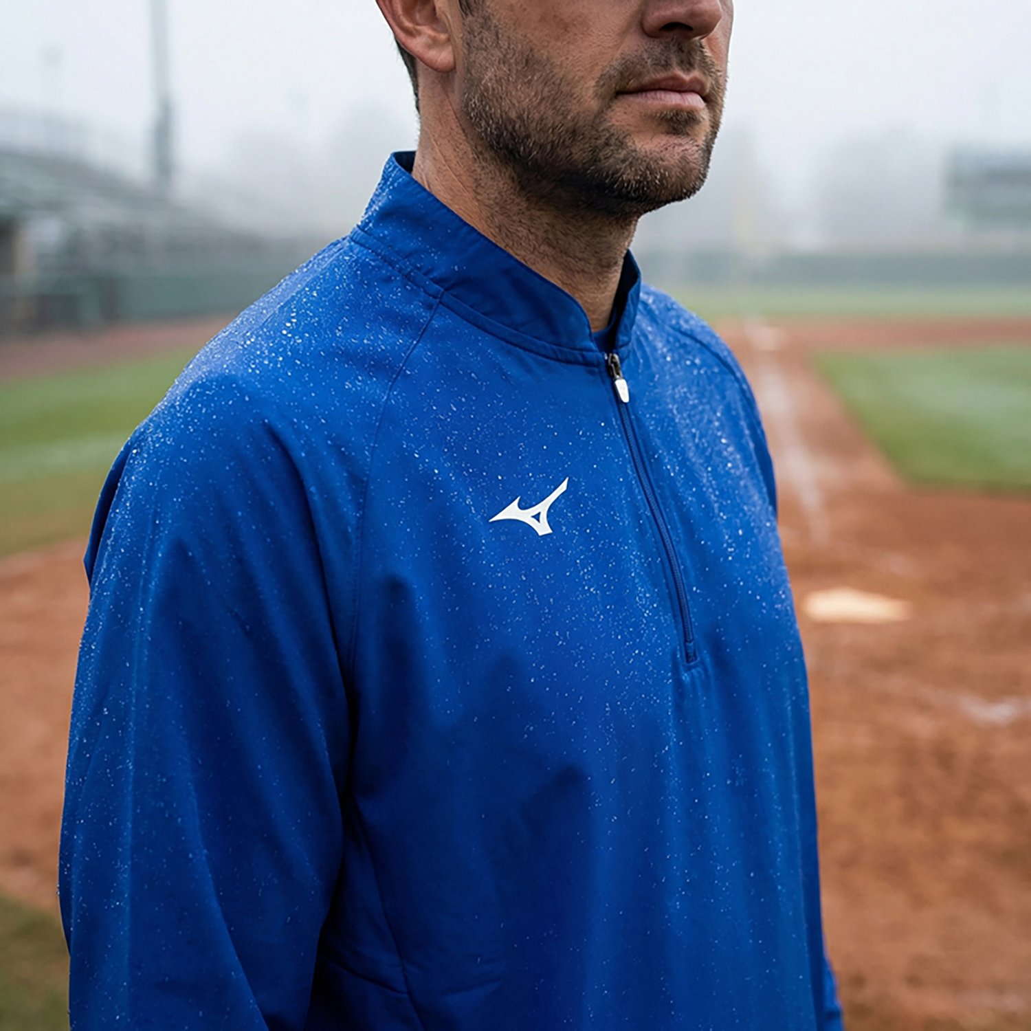 Mizuno Adults' Game Time Long Sleeve Baseball Hitting Jacket - view number 4