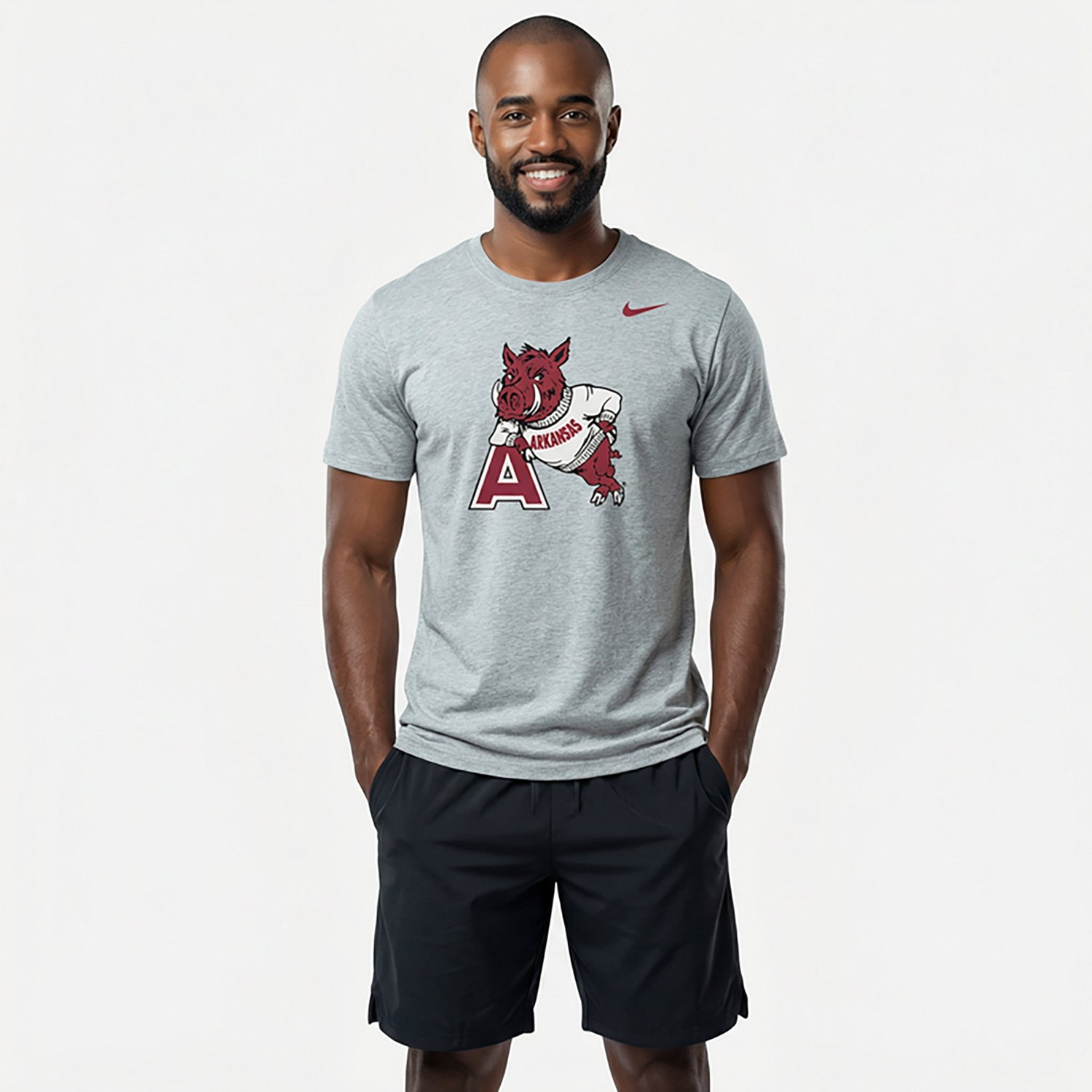 Nike Men's Arkansas Vintage Logo T-shirt - view number 2