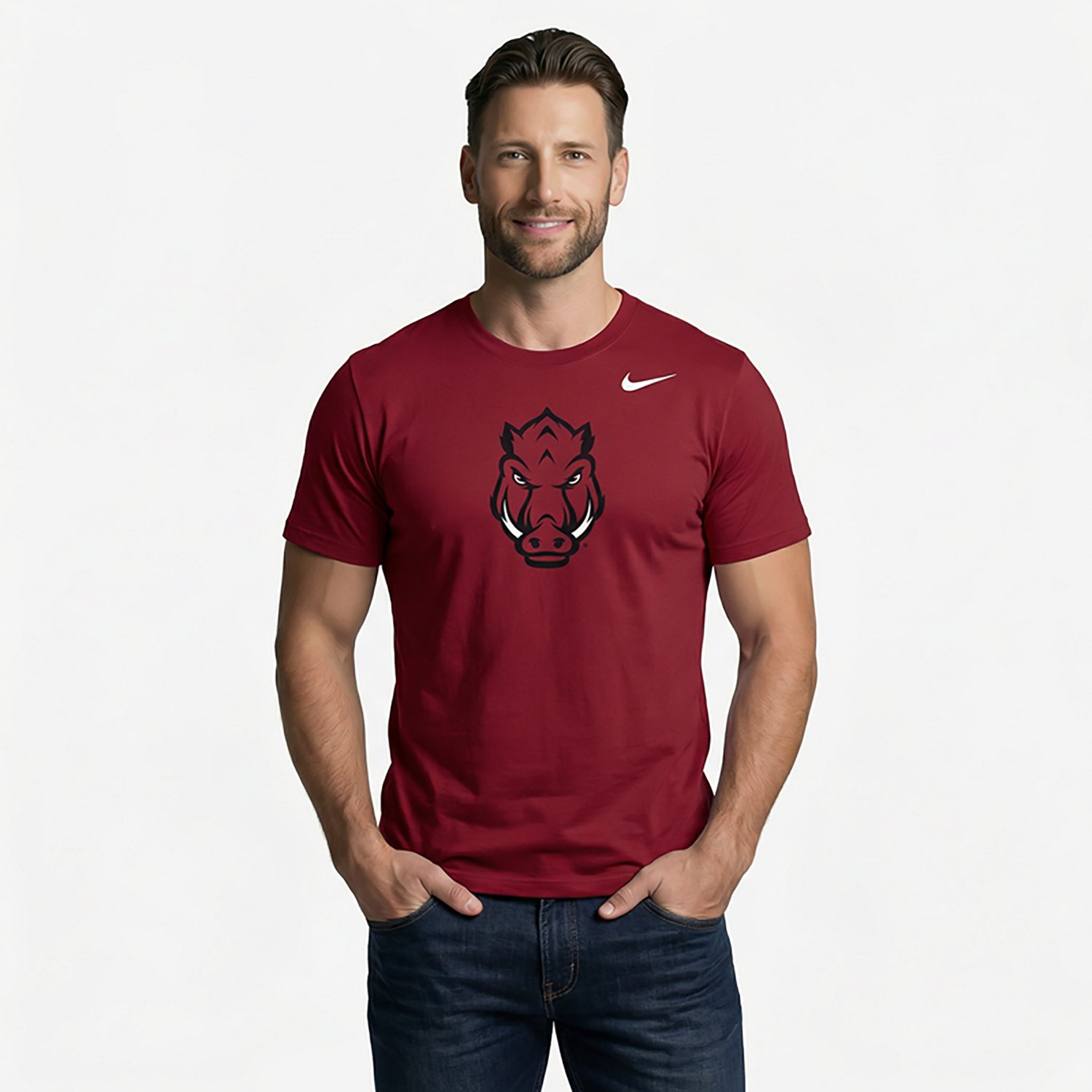 Nike Men's University of Arkansas Secondary Logo Graphic T-shirt