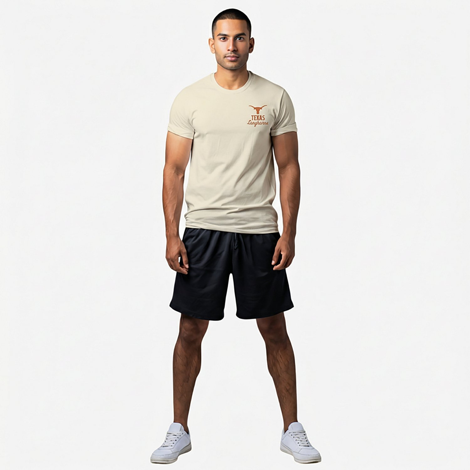 Image One Men's Texas Longhorns Mascot Overlay Double Sided Short Sleeve T-shirt - view number 2