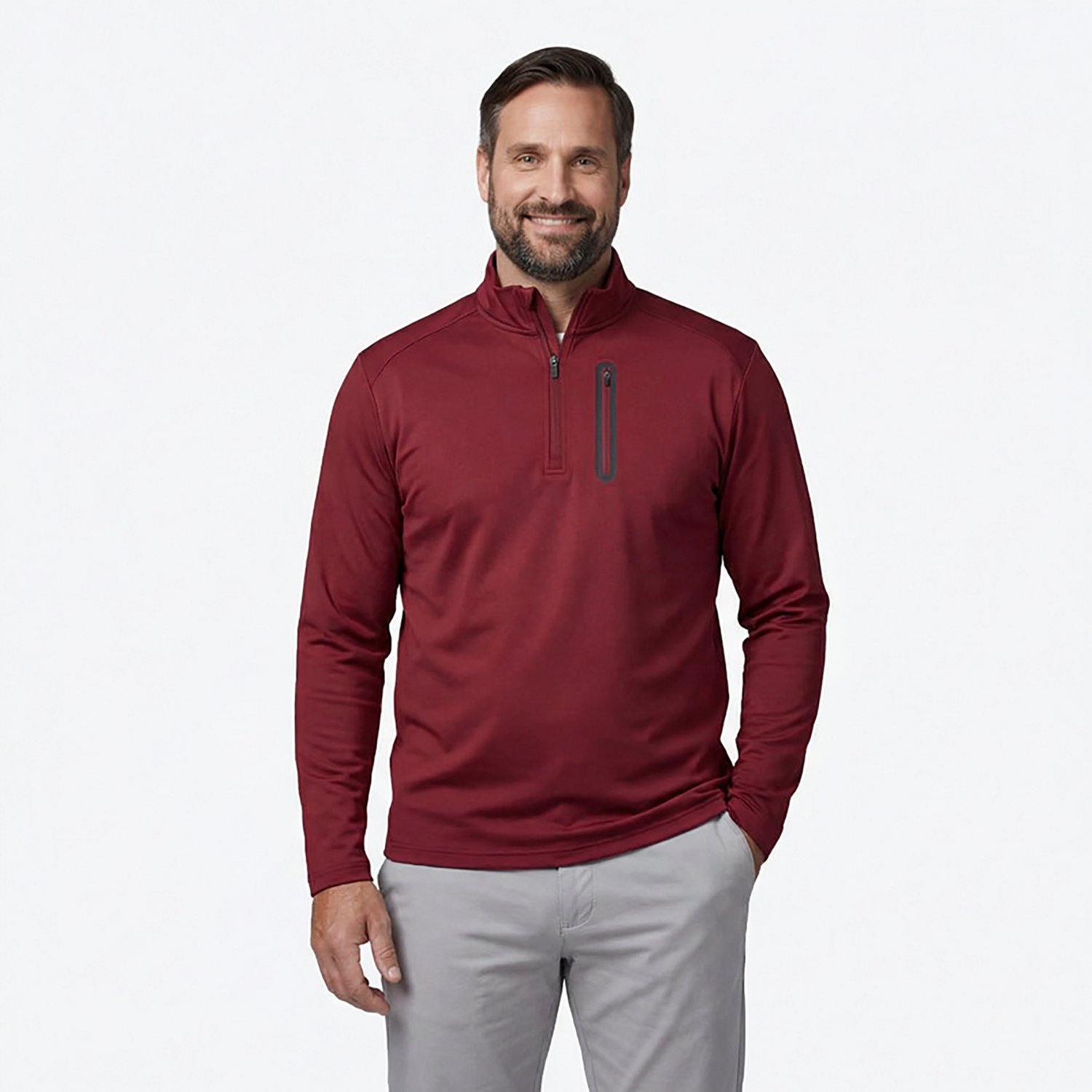 BCG Men's Tech Knit 1/2-Zip Top - view number 2