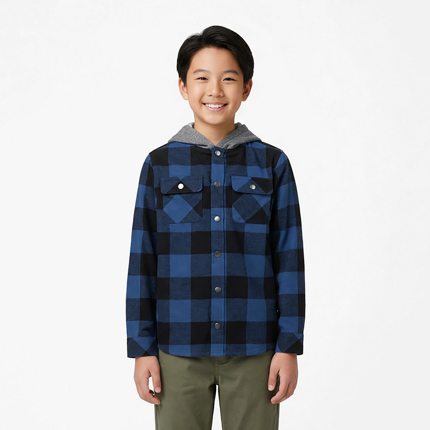 Magellan Outdoors Boys' Campfire Flannel Hoodie - view number 2