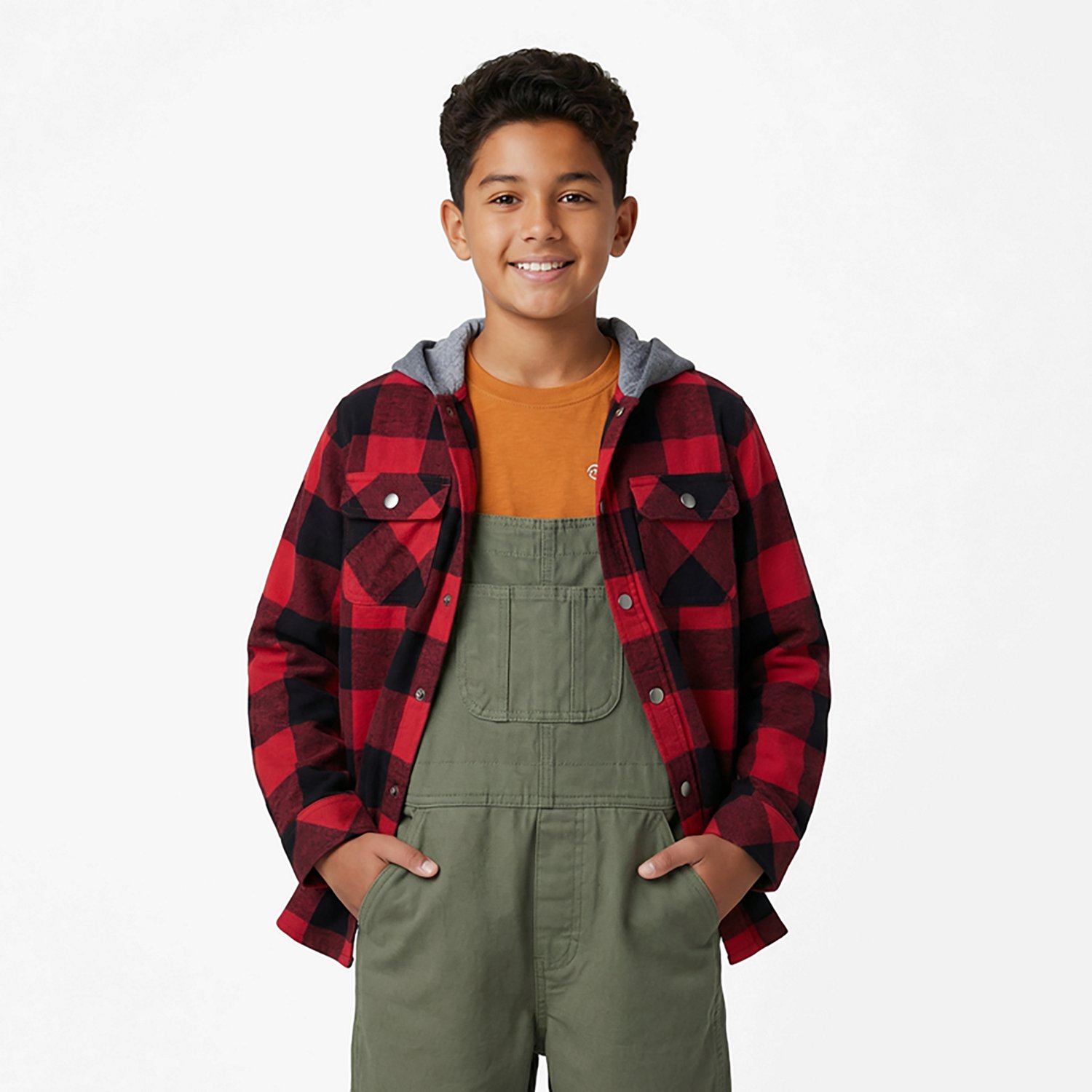 Magellan Outdoors Boys' Campfire Flannel Hoodie - view number 2